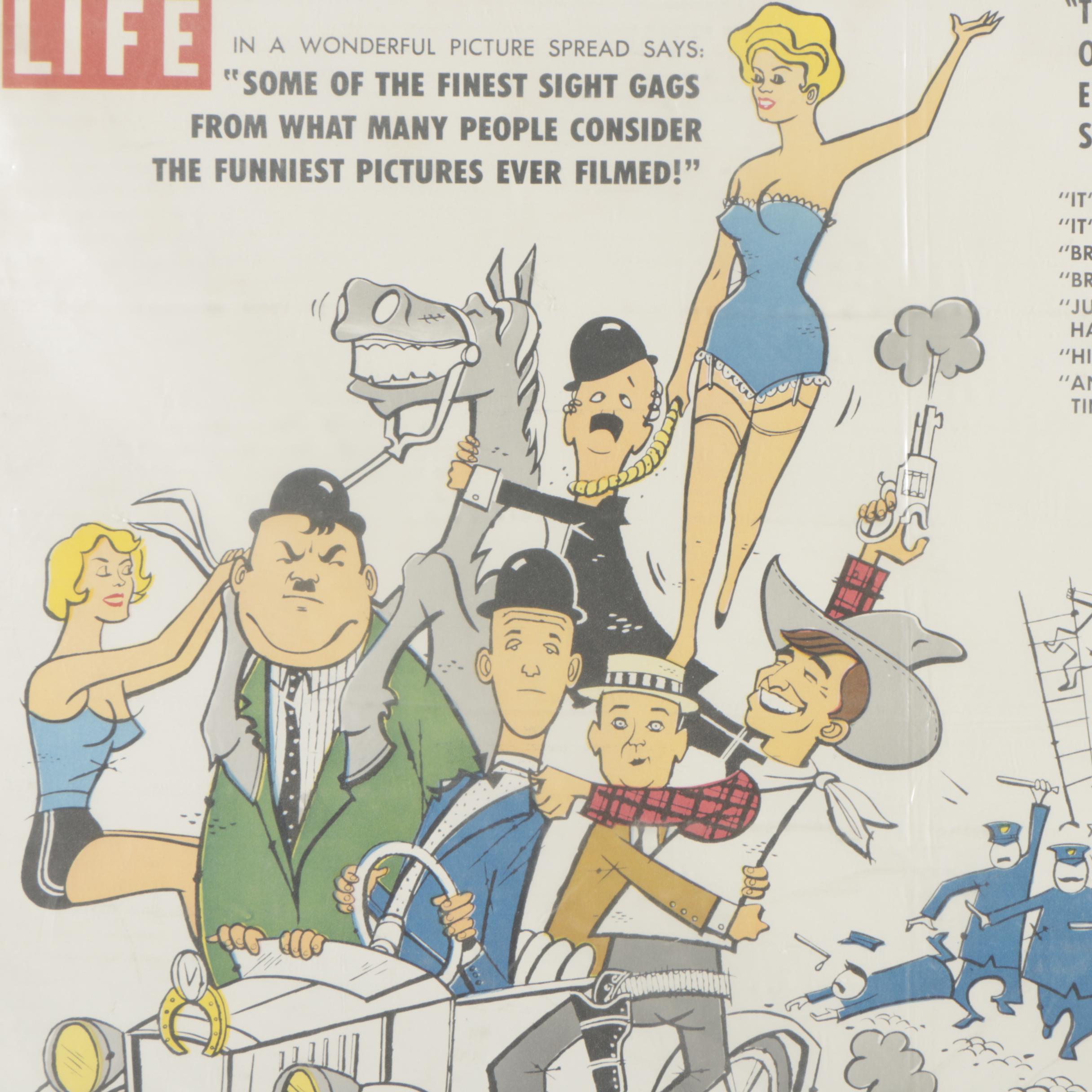 1958 "The Golden Age of Comedy" Lithograph Movie Poster