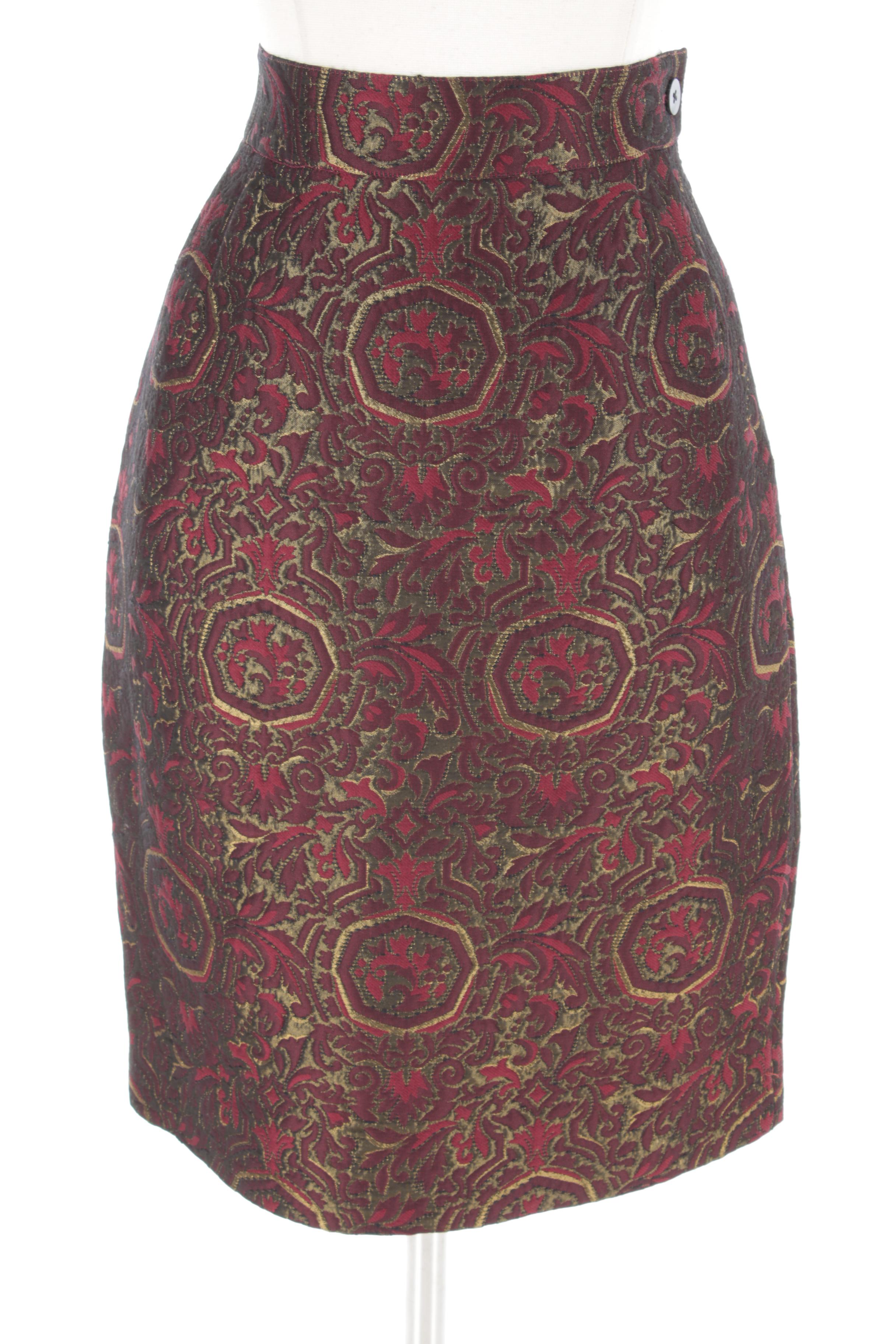 Genny Brocade Skirt Suit