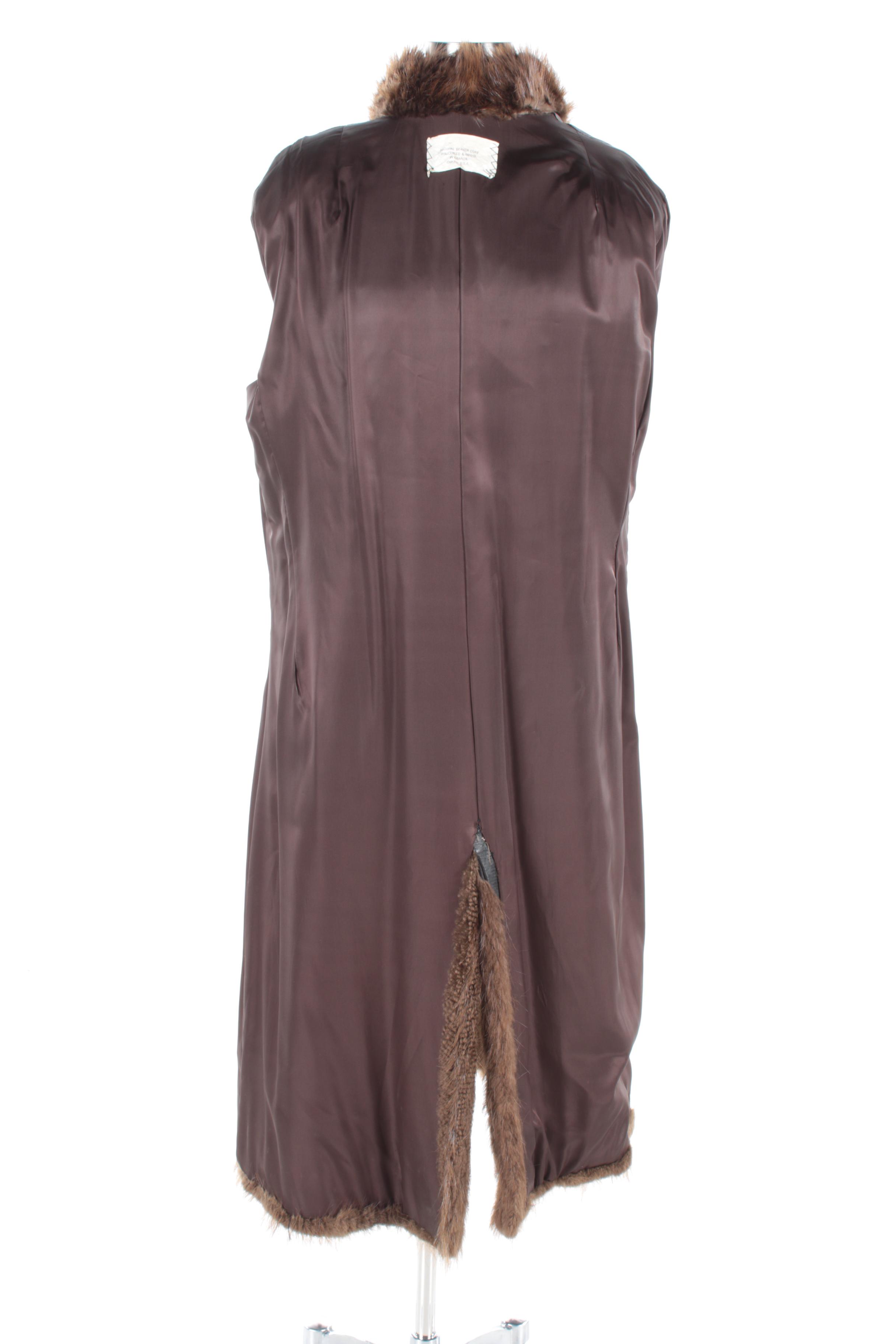 Men's Double-Breasted Beaver Fur Coat