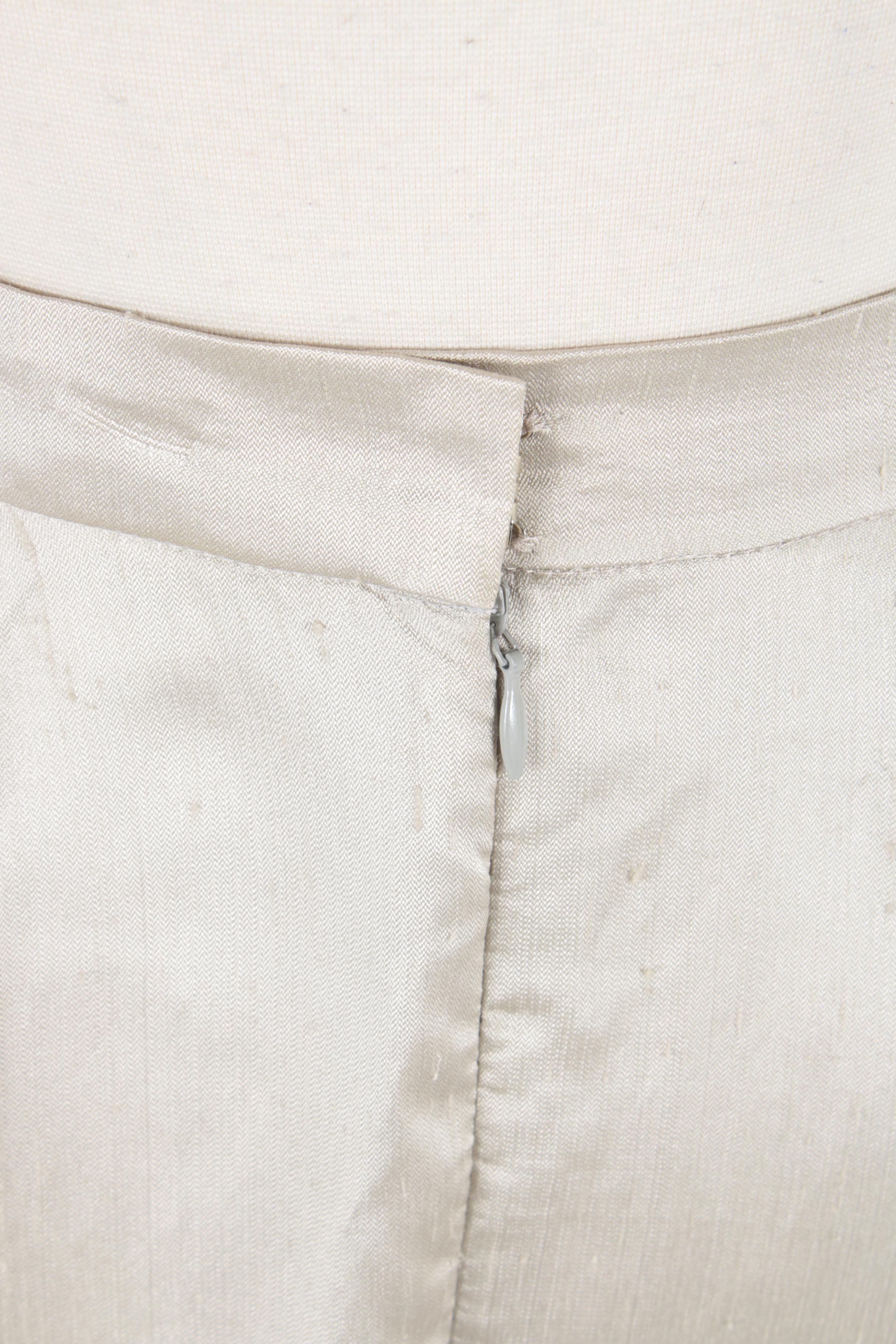 Pamela Dennis New York Rhinestone Collar Cashmere Top and A-line Skirt