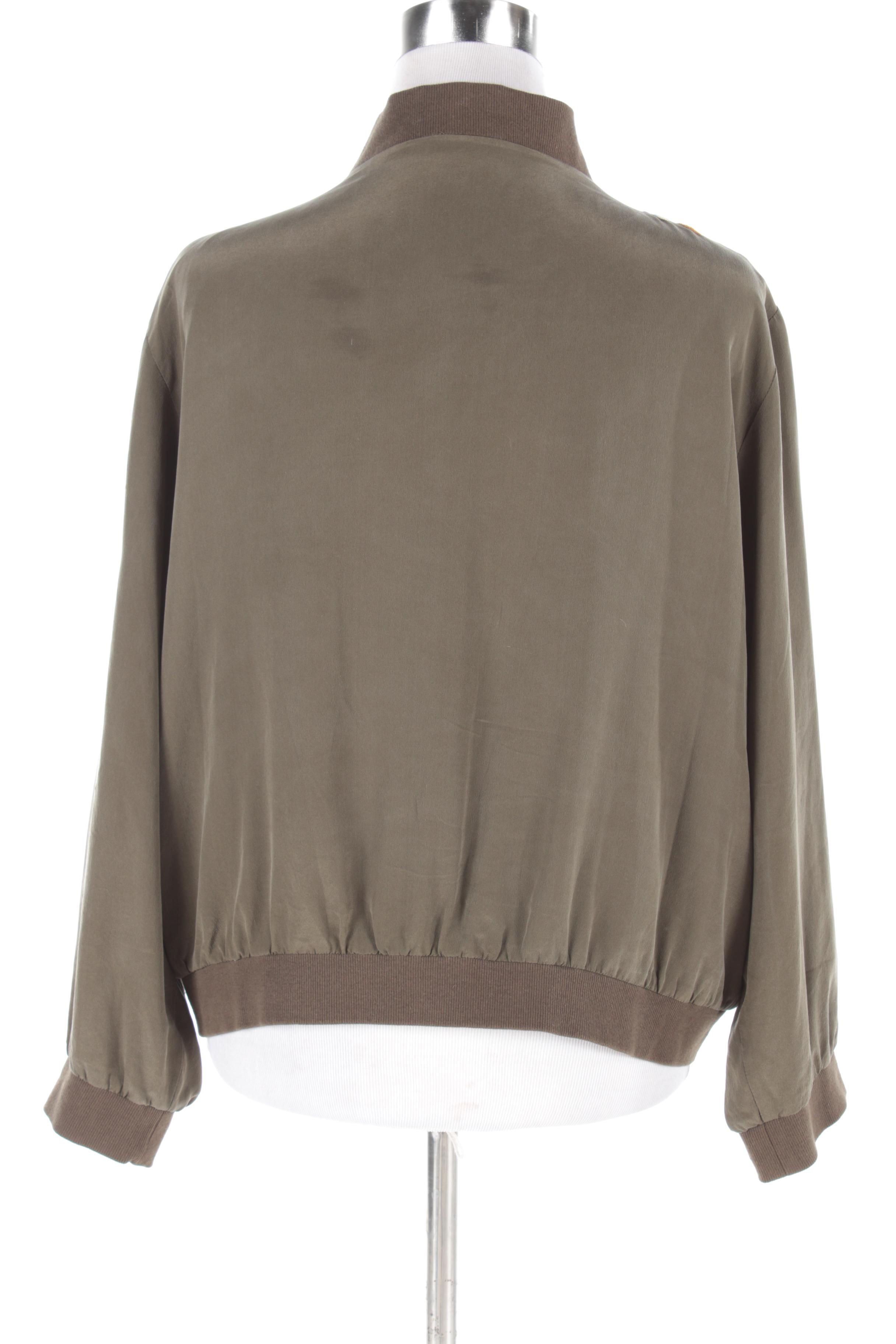 Women's Embroidered Zip-Up Jacket and Black Cashmere Open Front Cardigan