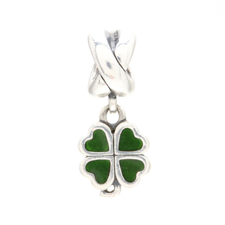 Pandora Sterling Silver Shamrock Charm