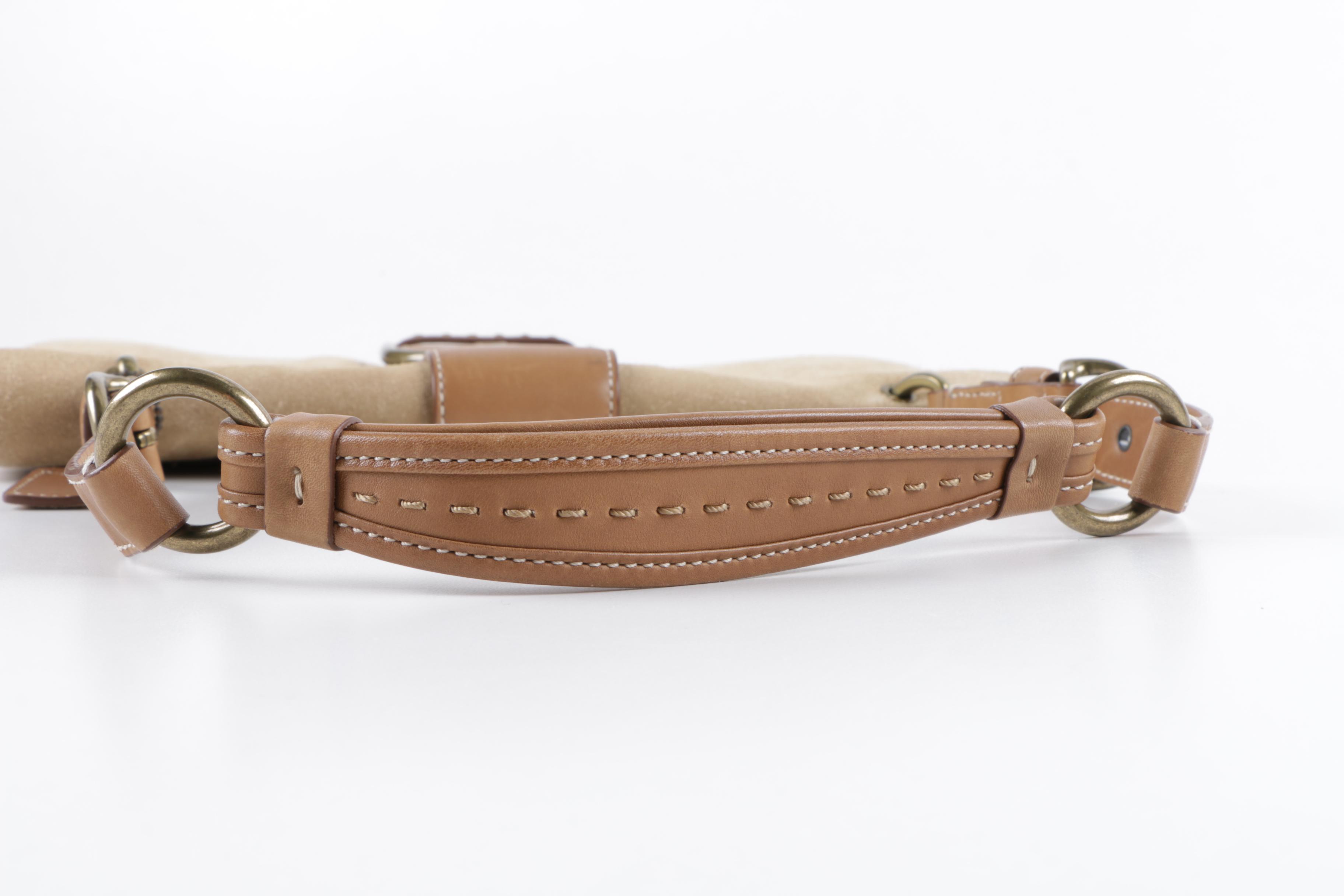 Coach Soho Suede Buckle Flap Shoulder Bag