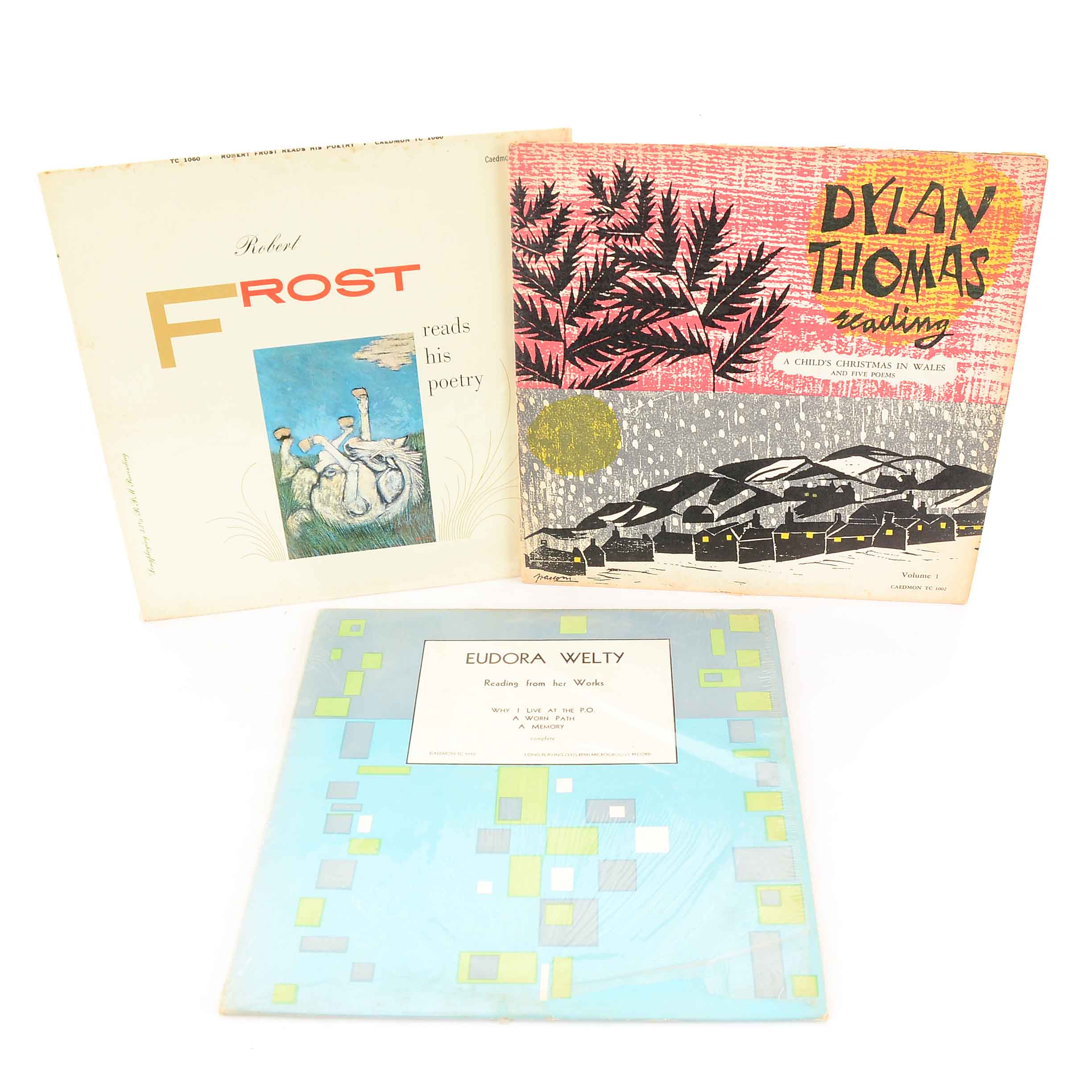 Vintage Poetry LPs including Robert Frost and Dylan Thomas