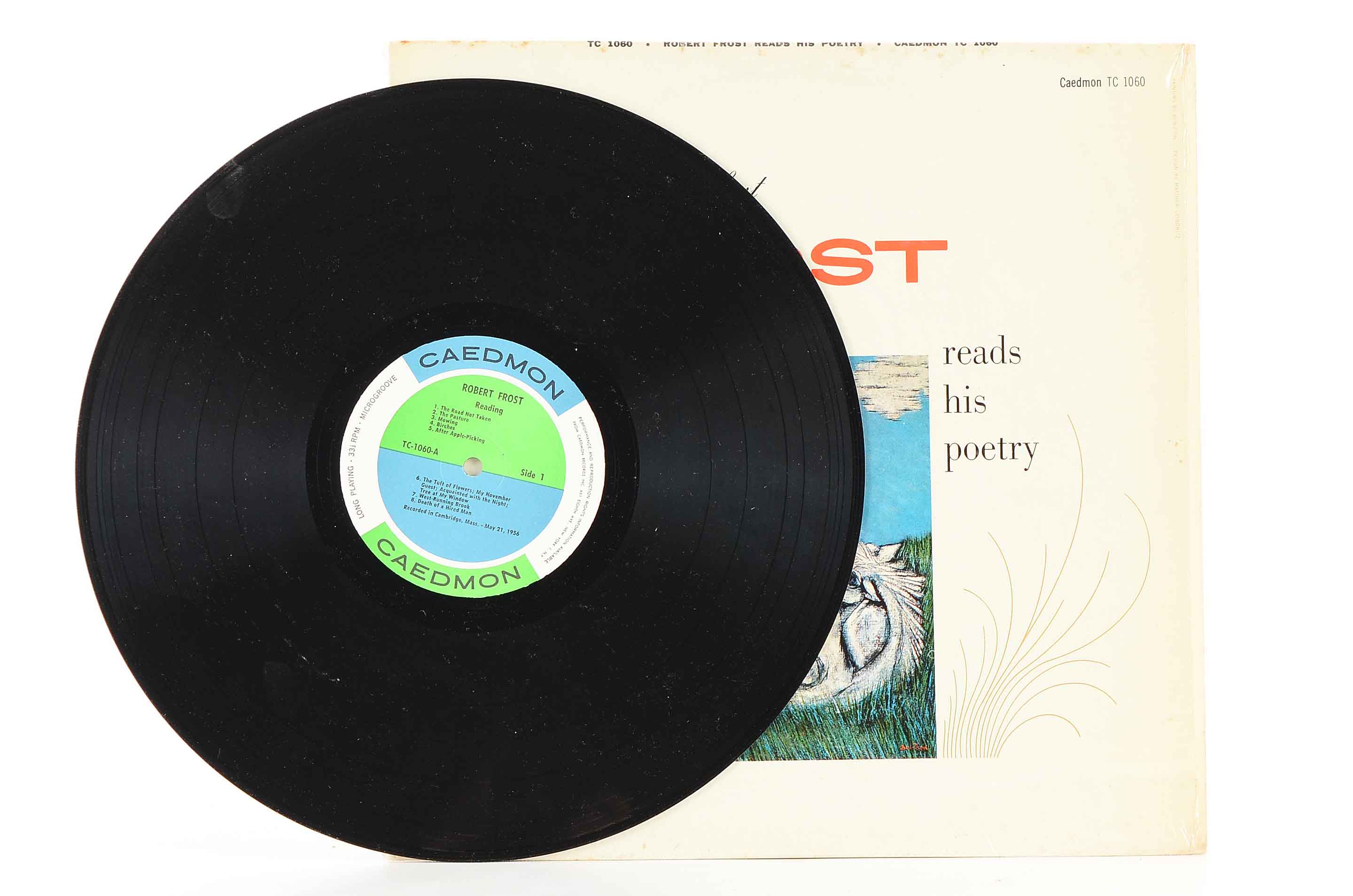 Vintage Poetry LPs including Robert Frost and Dylan Thomas