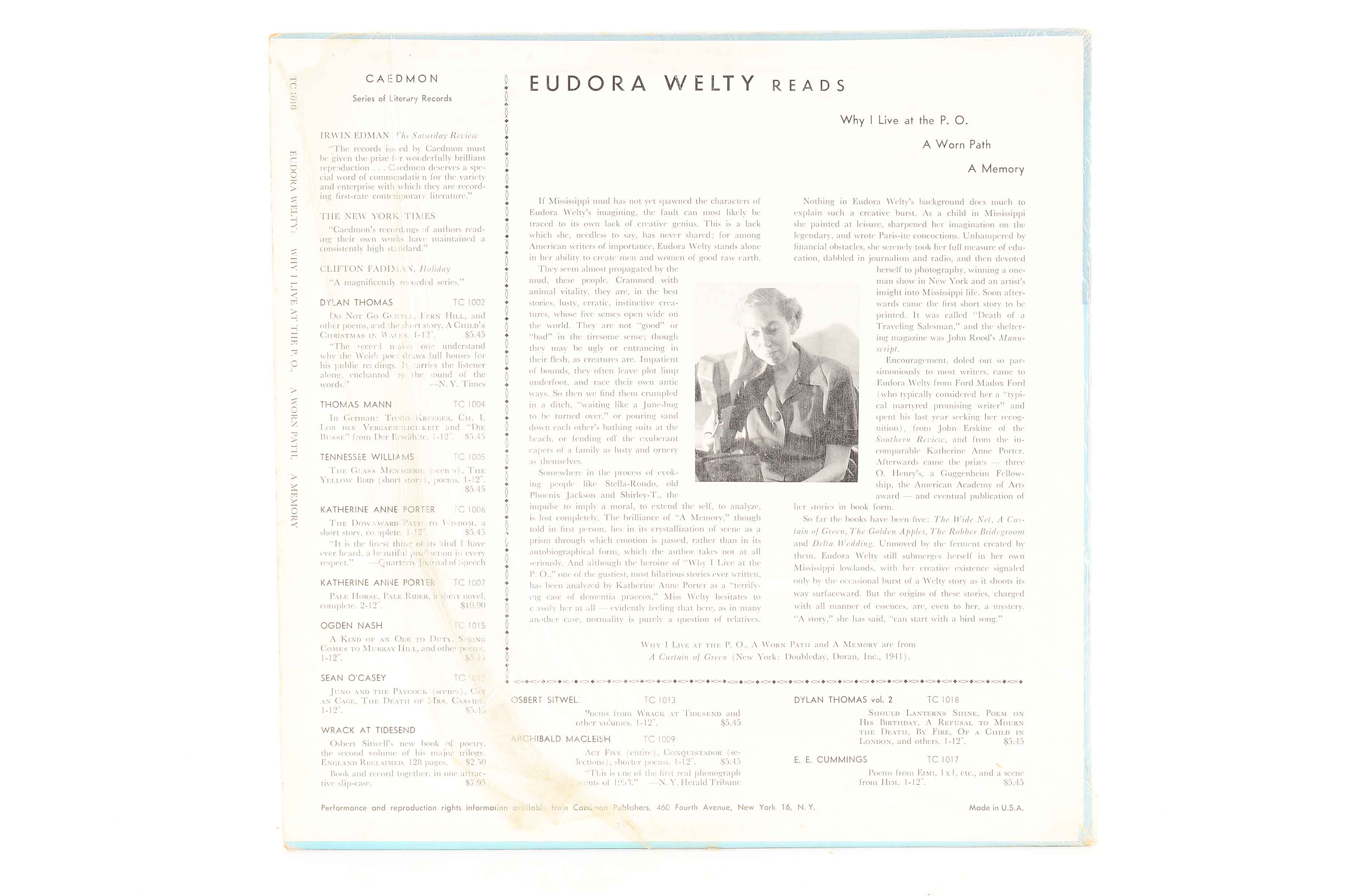 Vintage Poetry LPs including Robert Frost and Dylan Thomas