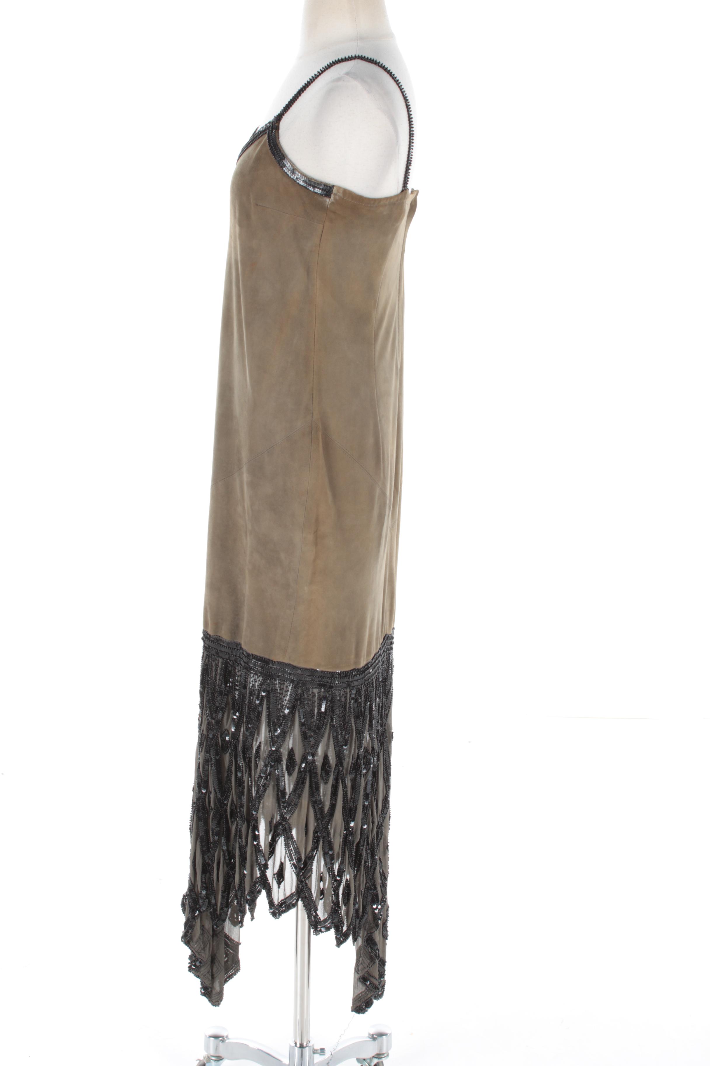 Women's Embellished Leather Dresses Including Caché