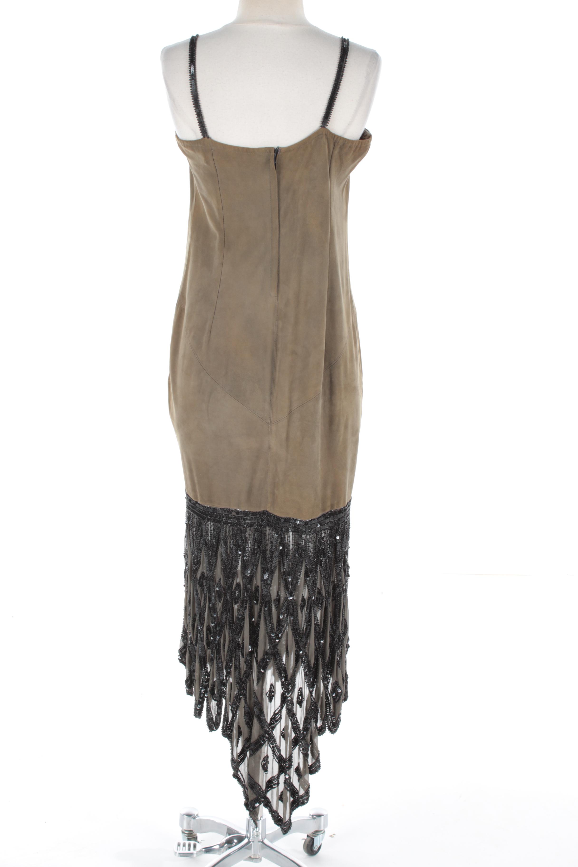 Women's Embellished Leather Dresses Including Caché