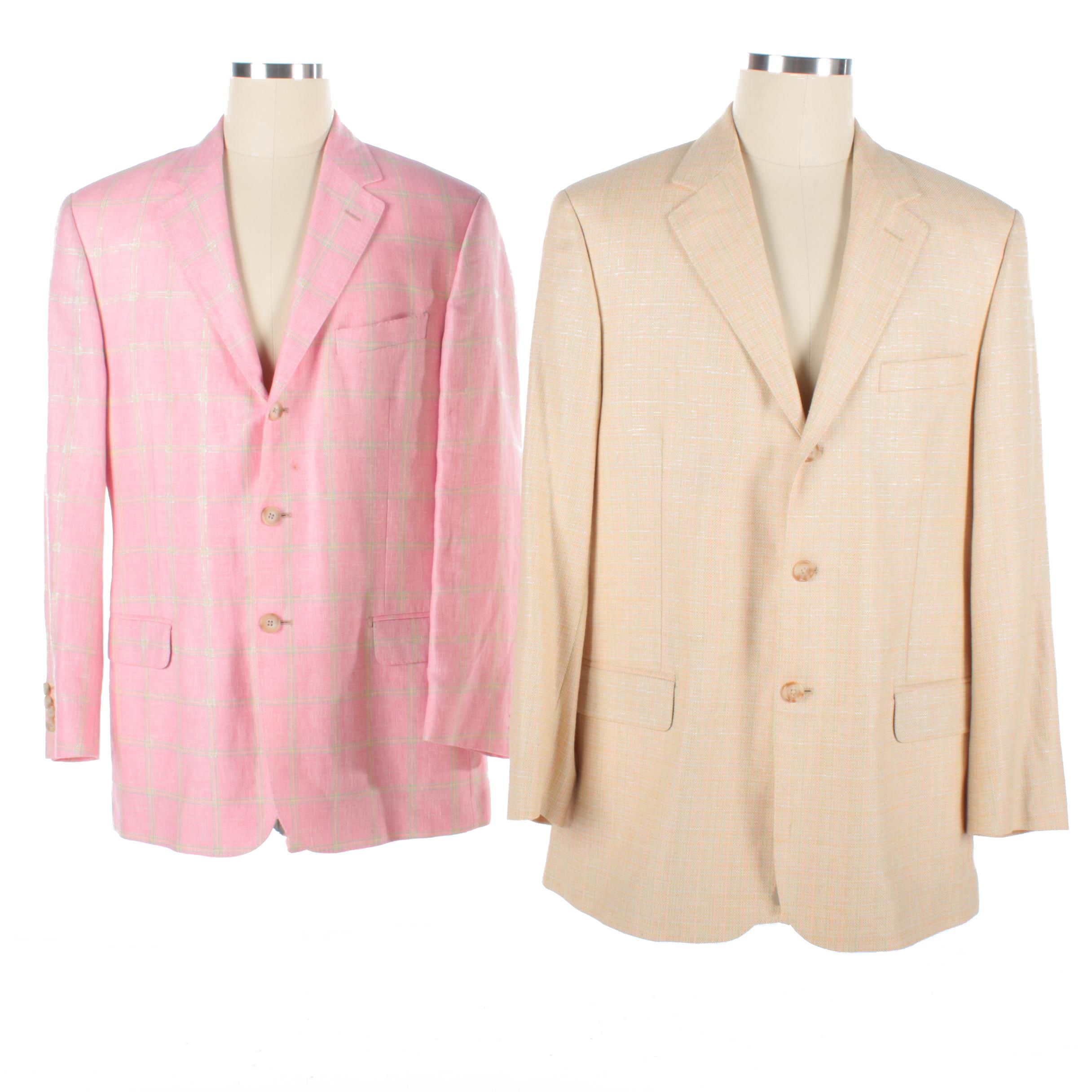 Men's Peter Millar Silk Wool Blend Sport Coats