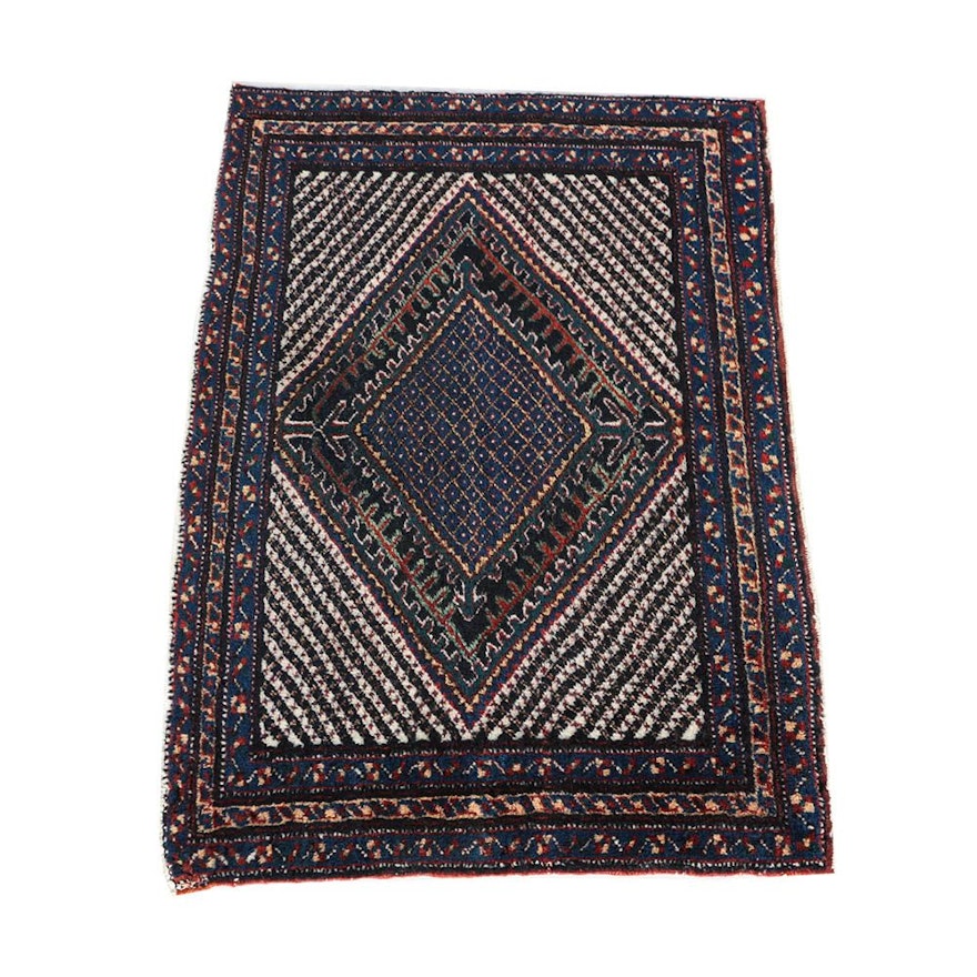 Hand-Knotted Central Asian Accent Rug