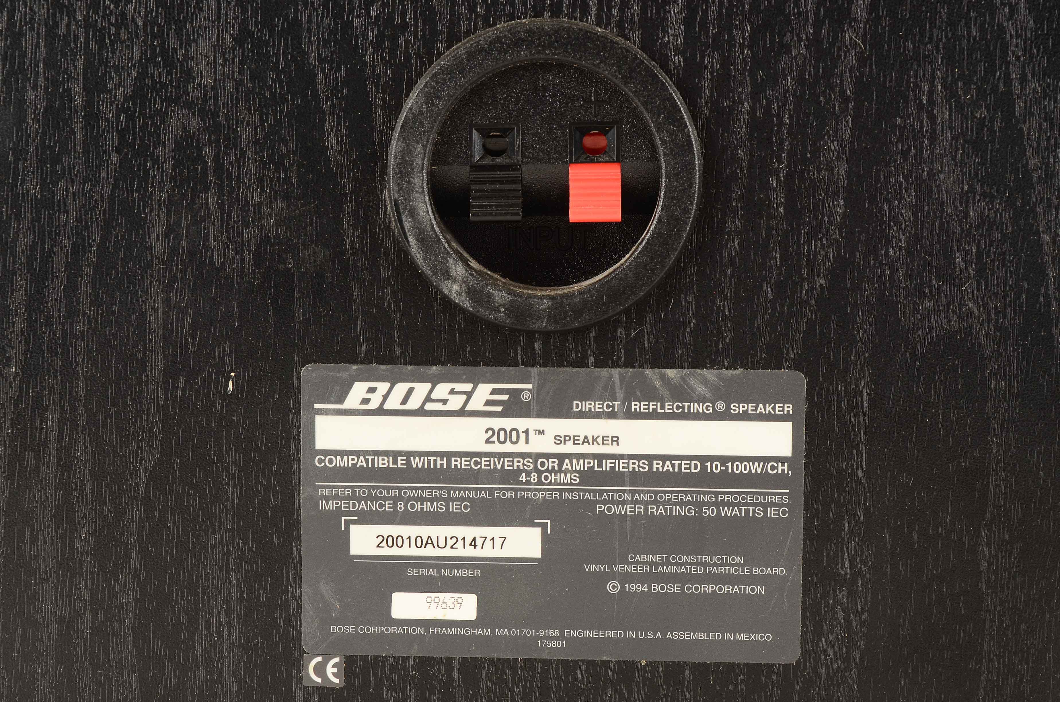 Bose 2001 Series Direct Reflecting Bookshelf Speakers