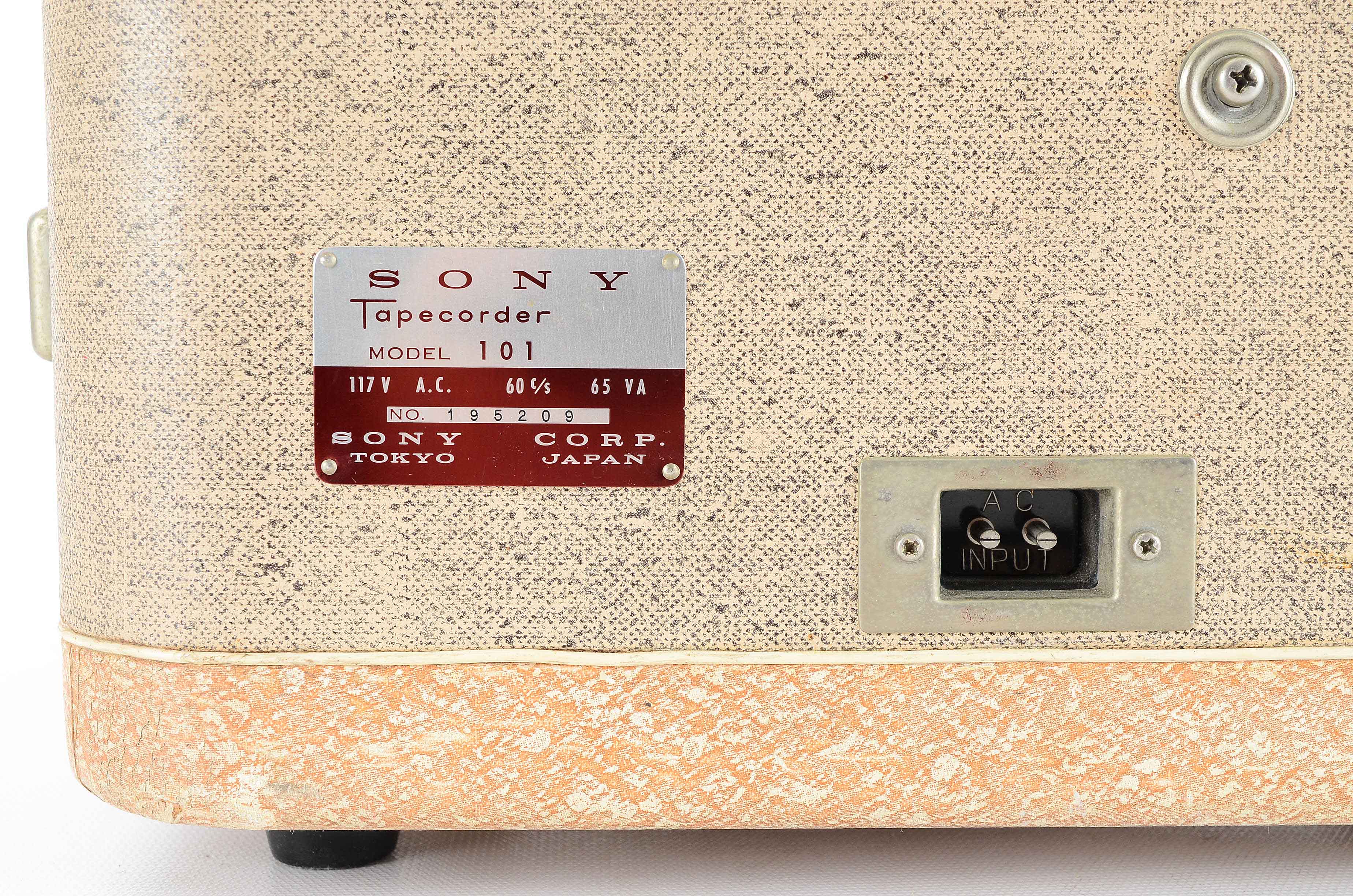 1950s Sony Model 101 Reel-To-Reel Taperecorder