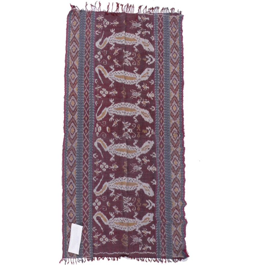 Indonesian Ikat Handwoven Tapestry