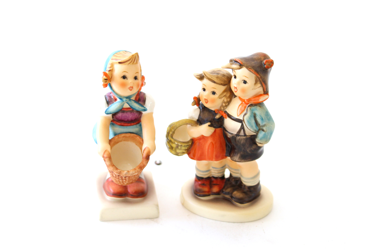 "School Boy", "Little Helper", " Surprise" and Ars Sacra Hummel Figurines