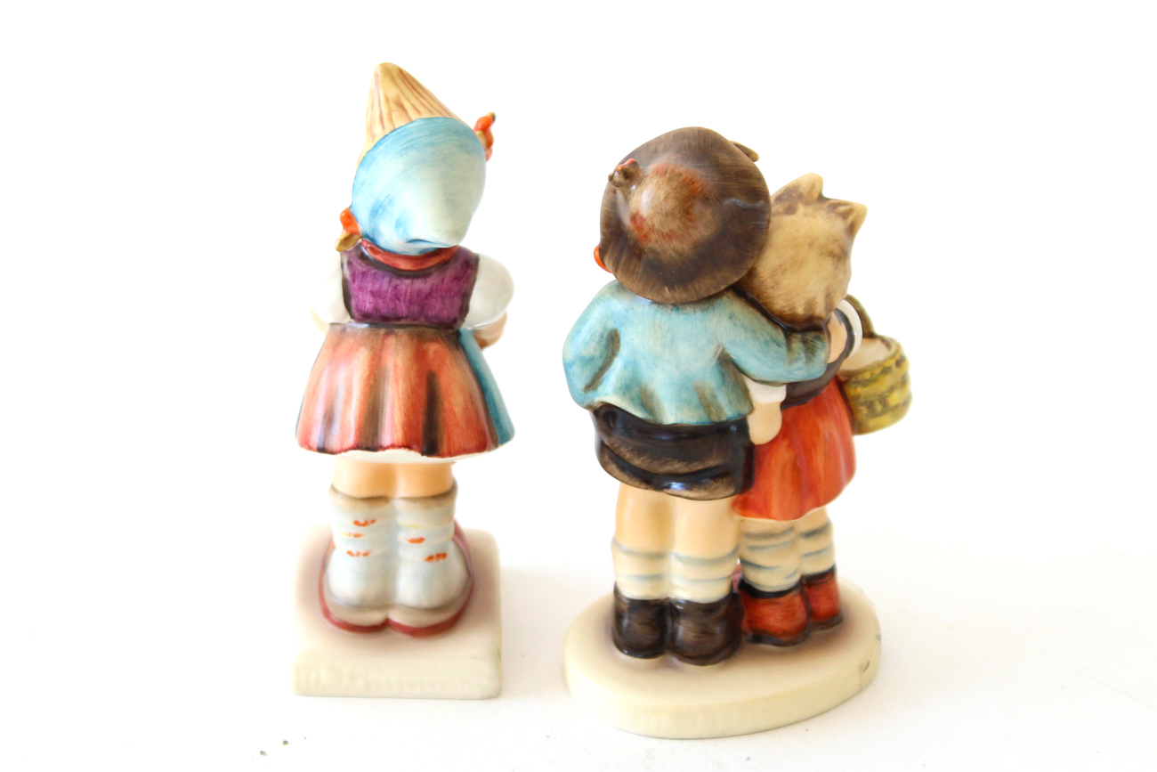 "School Boy", "Little Helper", " Surprise" and Ars Sacra Hummel Figurines