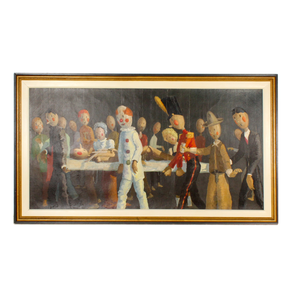 Paul H. Rawley Oil Painting "Funeral March for a Marionette"