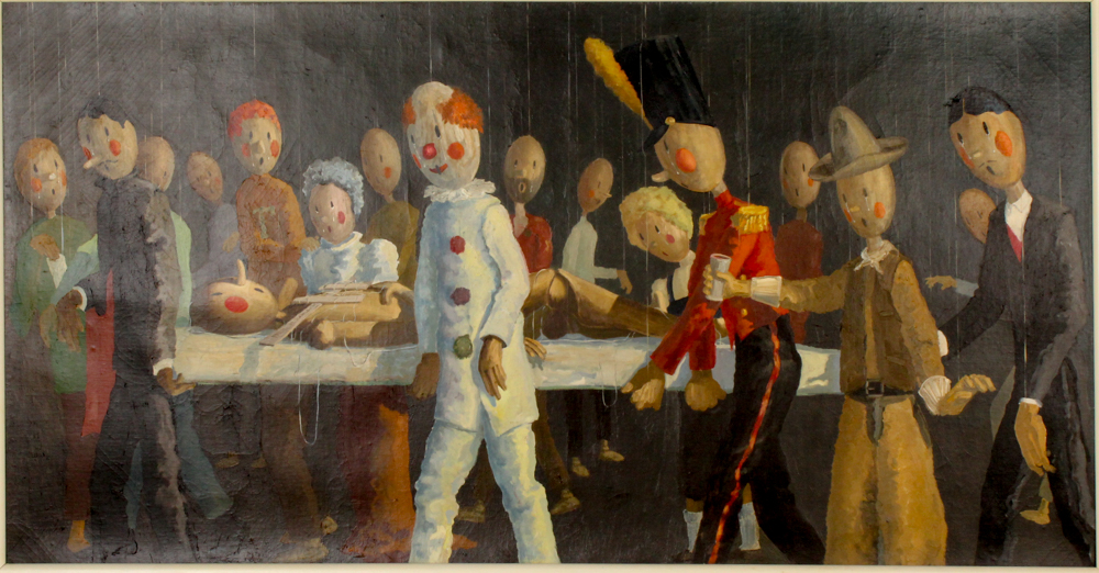 Paul H. Rawley Oil Painting "Funeral March for a Marionette"