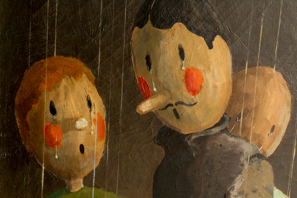 Paul H. Rawley Oil Painting "Funeral March for a Marionette"