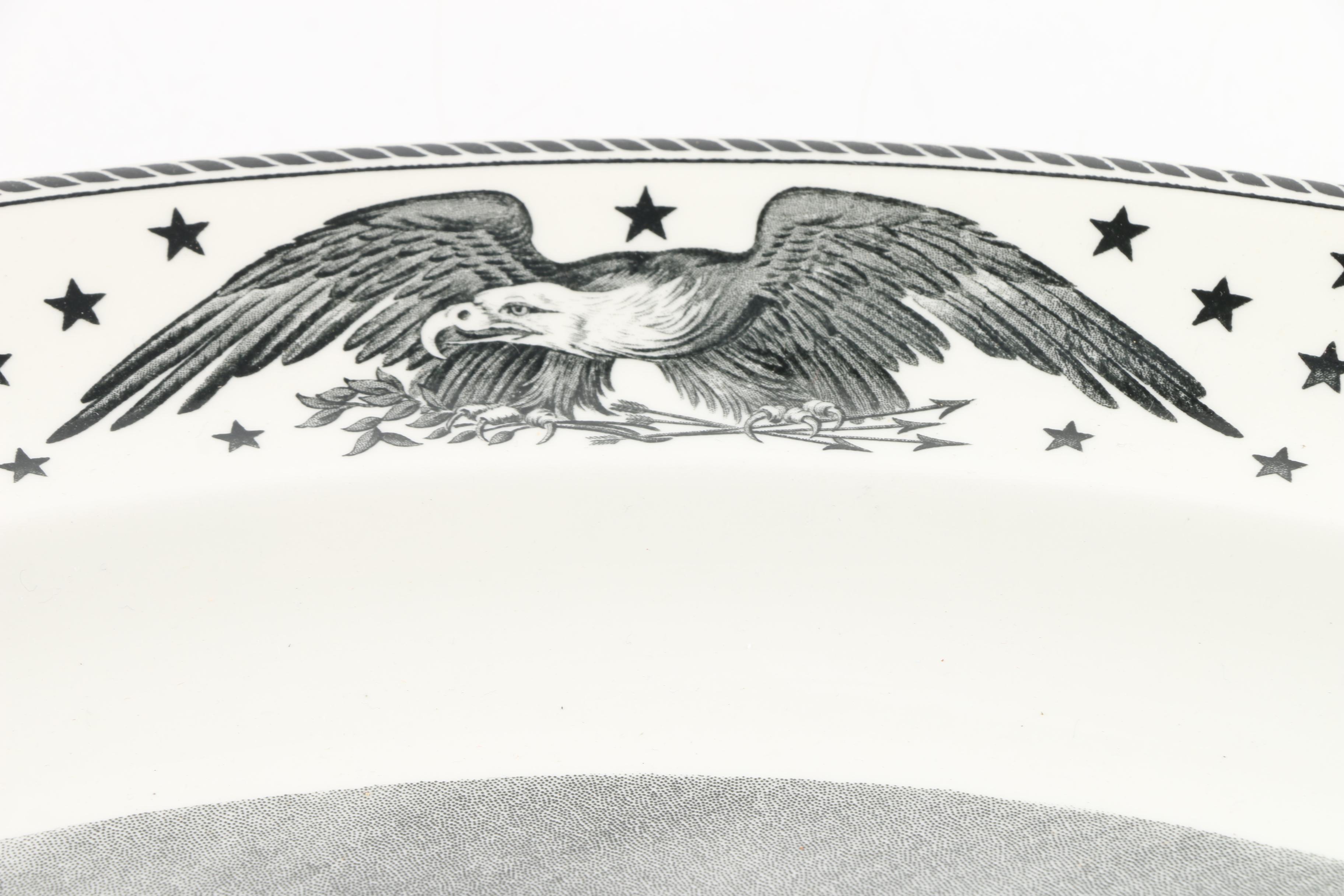 Wedgwood "Constitution and Java" Transferware Platter