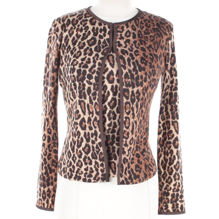 Dolce & Gabbana Leopard Print Sweater Set