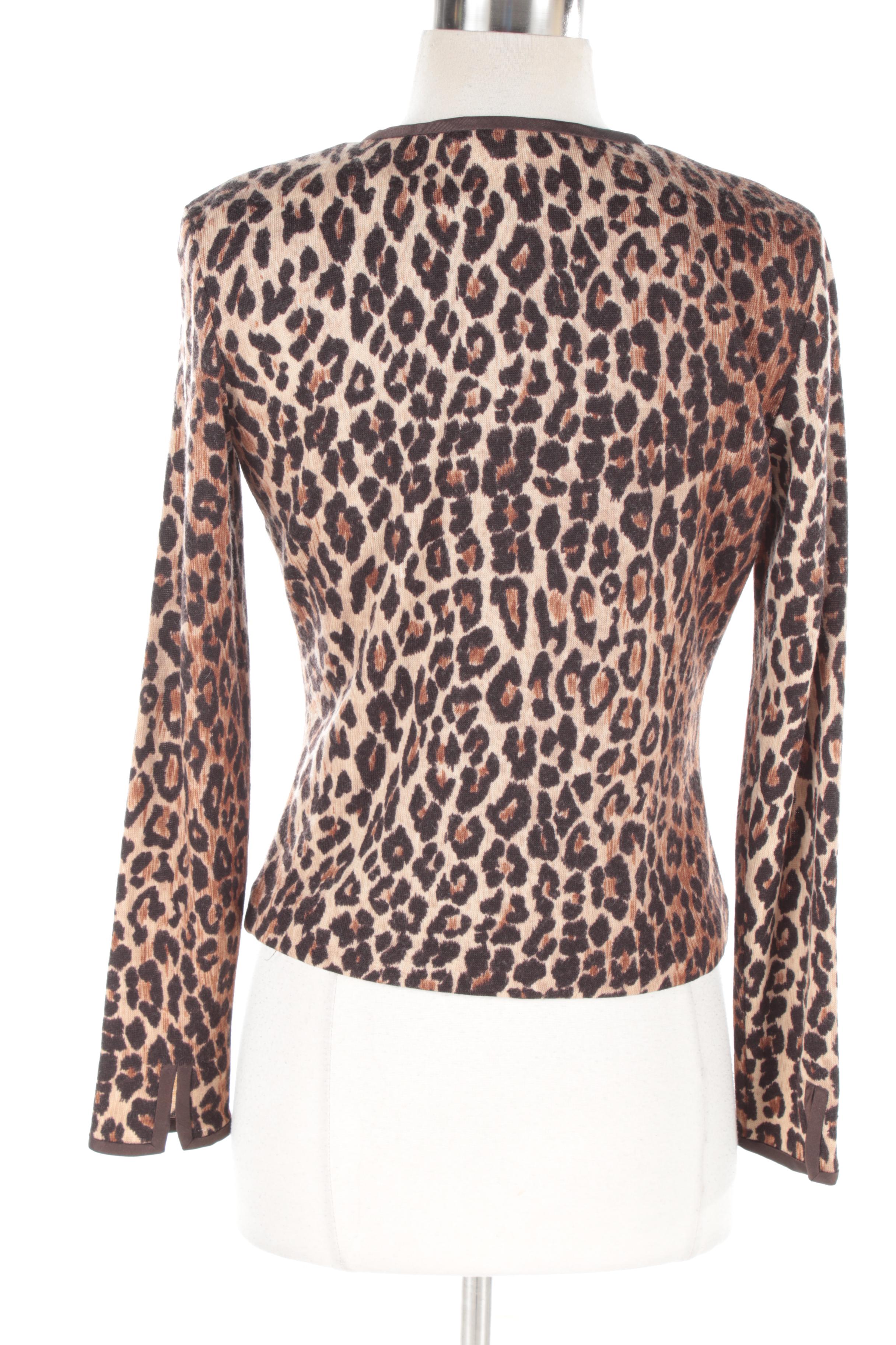 Dolce & Gabbana Leopard Print Sweater Set