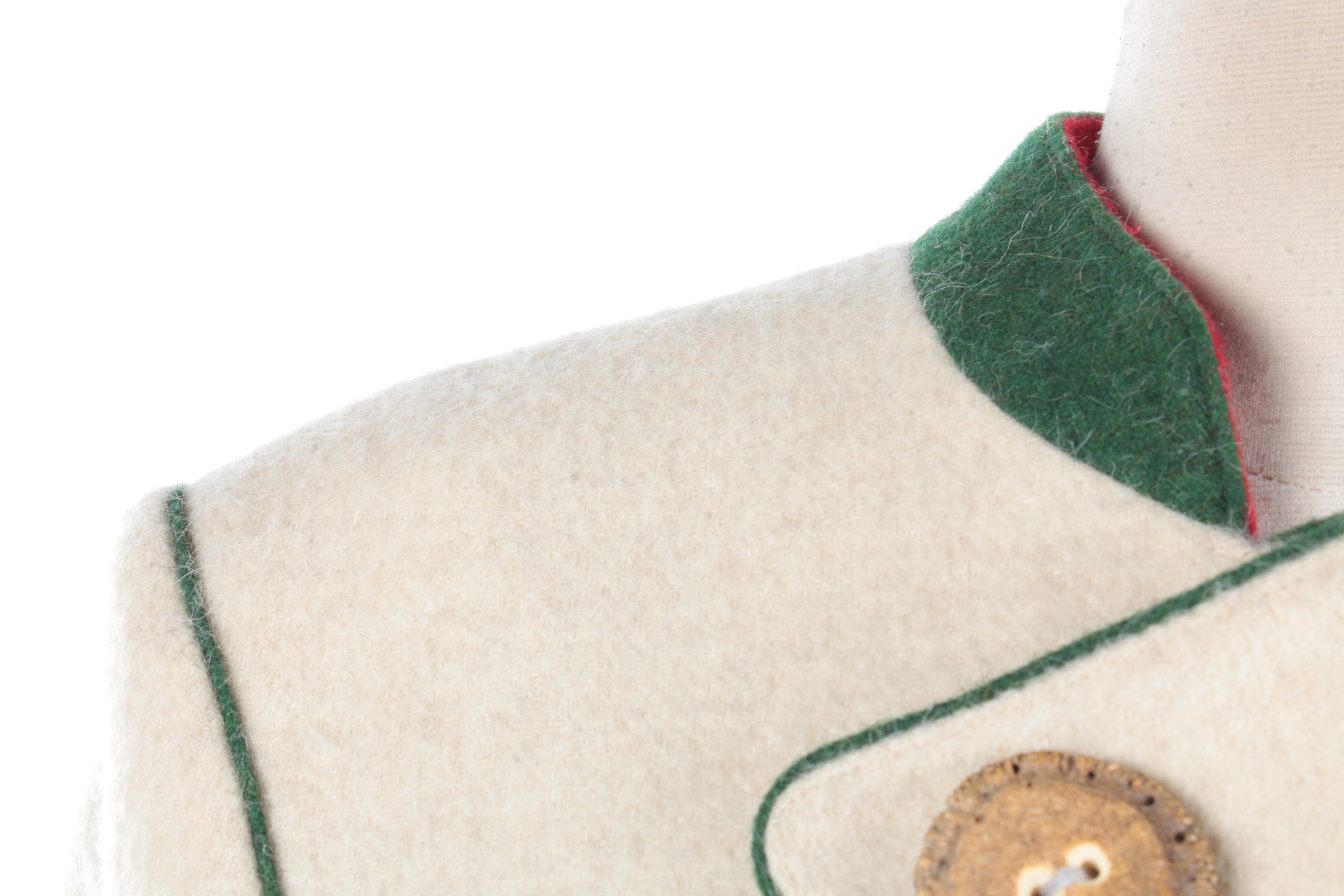 Women's Admont Wool Jacket and Vest with Horn Buttons, Made in Bavaria