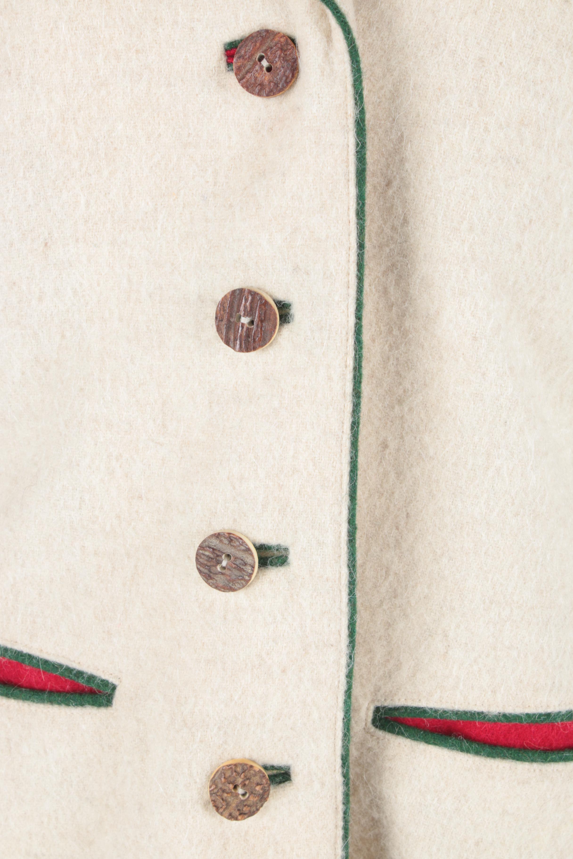 Women's Admont Wool Jacket and Vest with Horn Buttons, Made in Bavaria