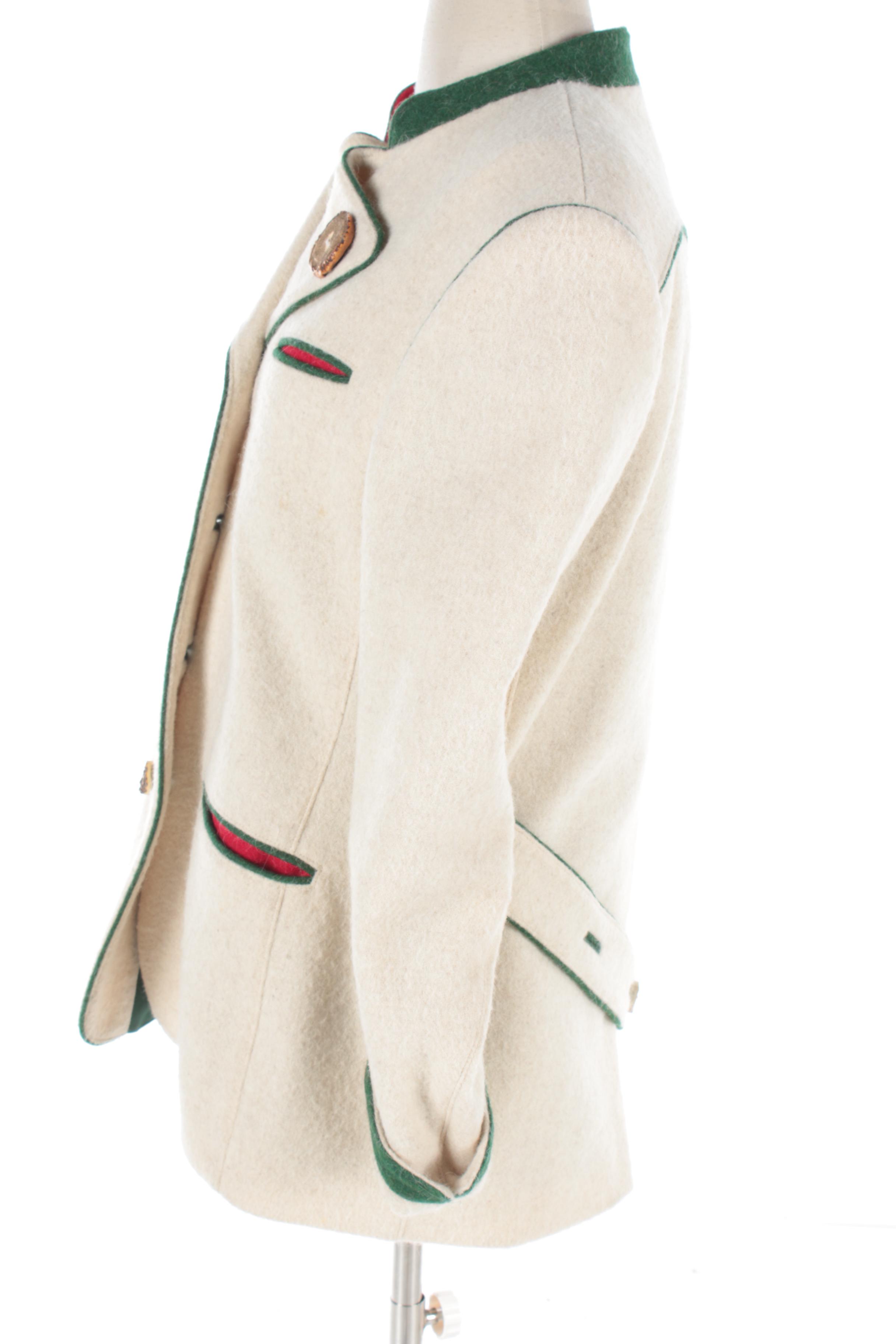 Women's Admont Wool Jacket and Vest with Horn Buttons, Made in Bavaria