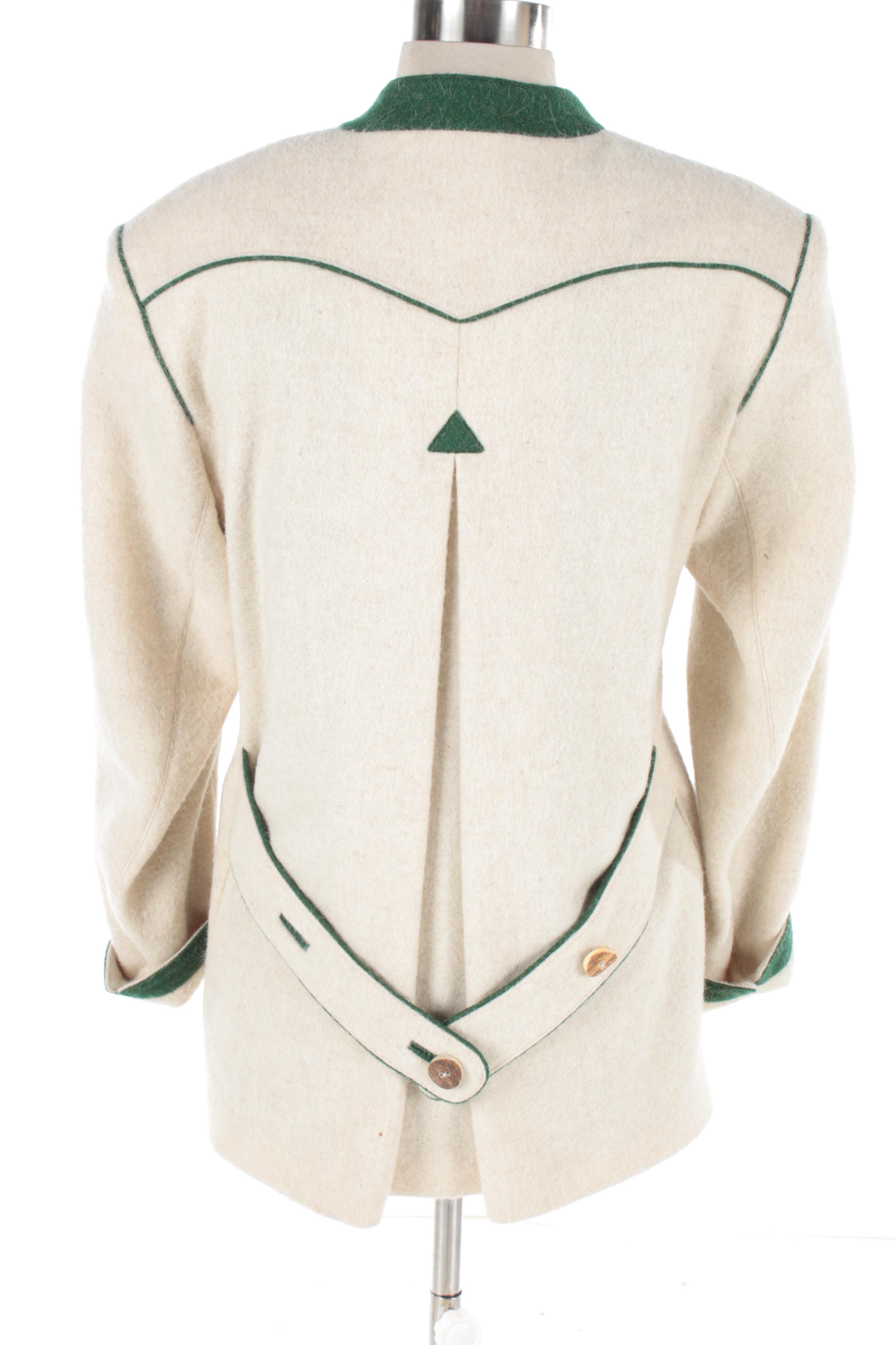 Women's Admont Wool Jacket and Vest with Horn Buttons, Made in Bavaria