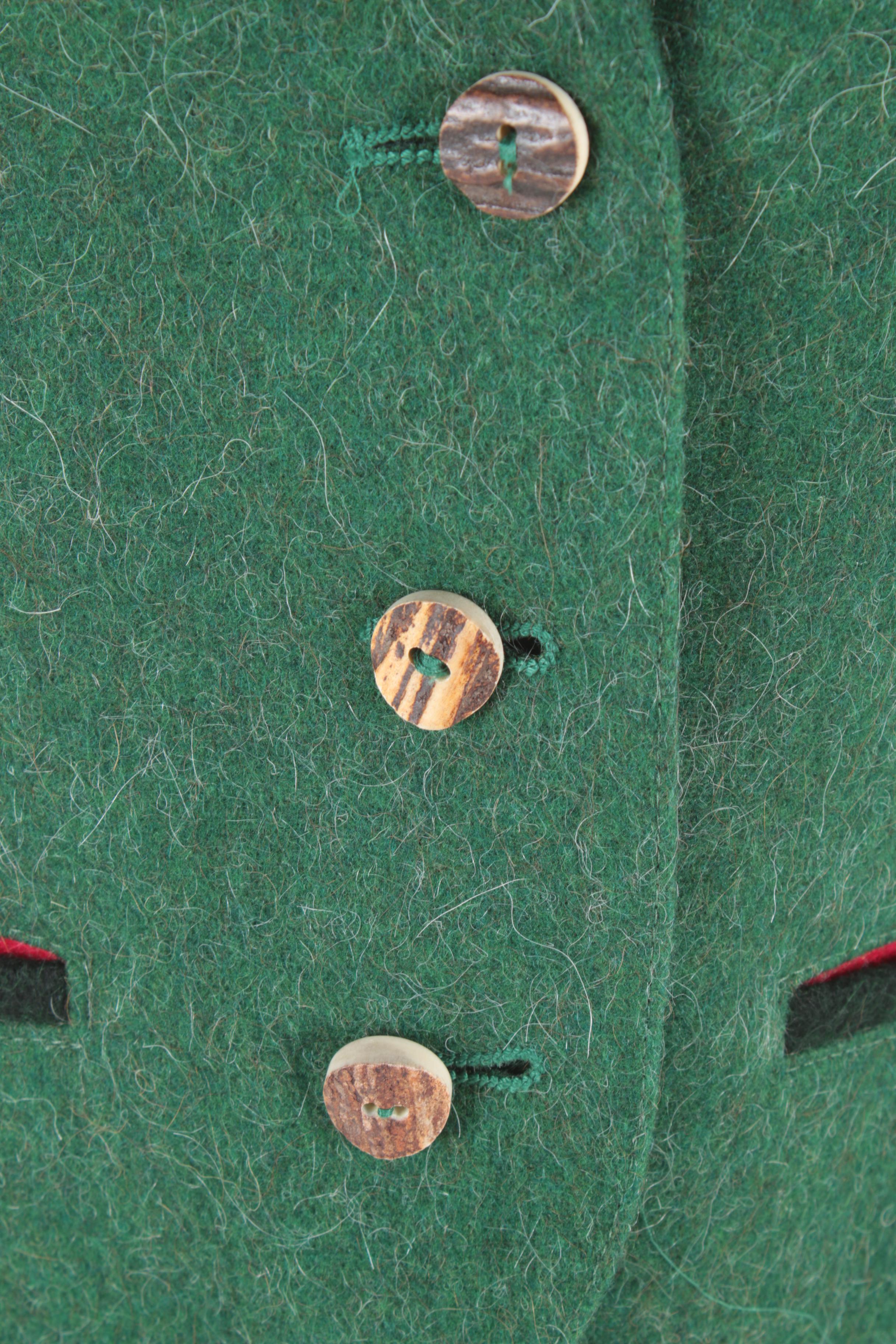 Women's Admont Wool Jacket and Vest with Horn Buttons, Made in Bavaria