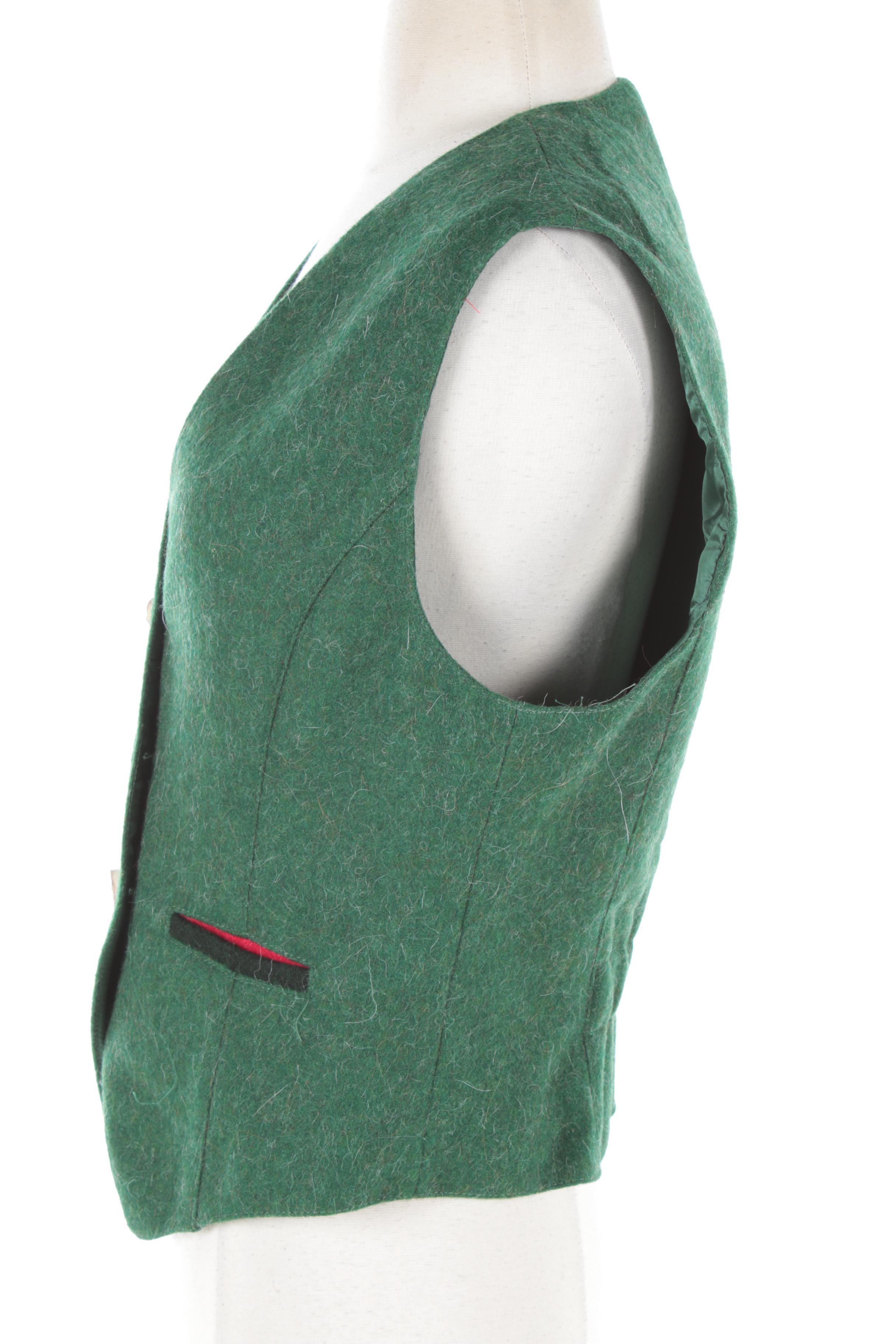 Women's Admont Wool Jacket and Vest with Horn Buttons, Made in Bavaria