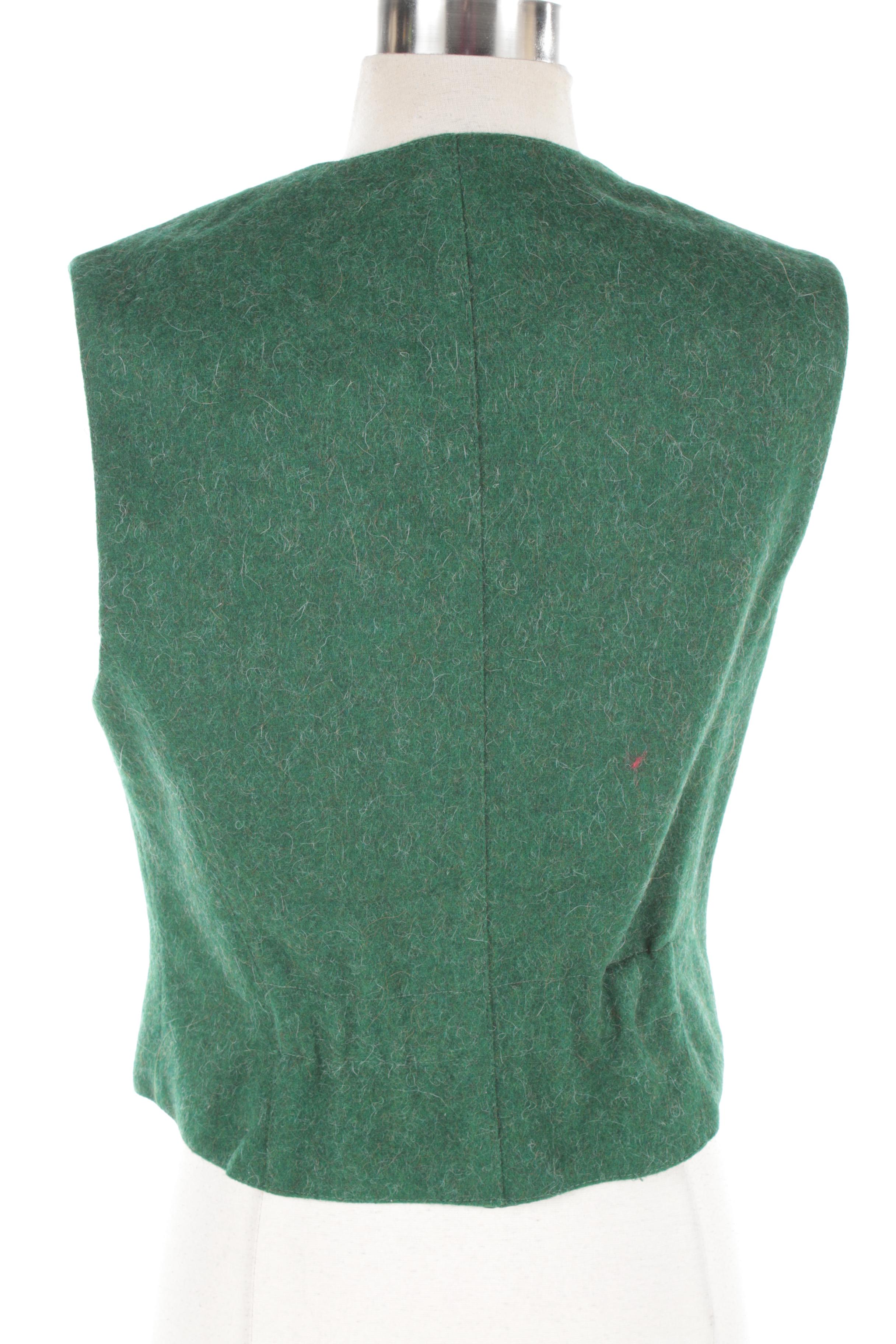 Women's Admont Wool Jacket and Vest with Horn Buttons, Made in Bavaria