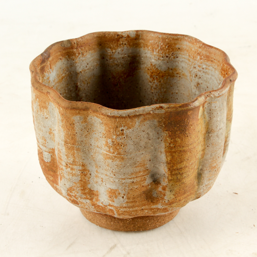 John Tuska Art Pottery Fluted Vessel