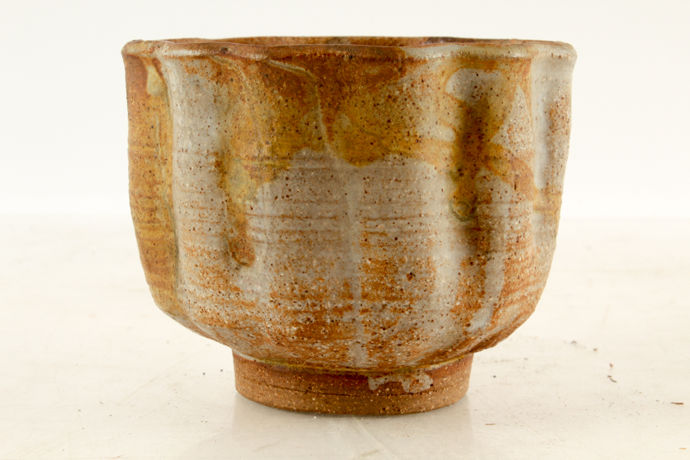 John Tuska Art Pottery Fluted Vessel