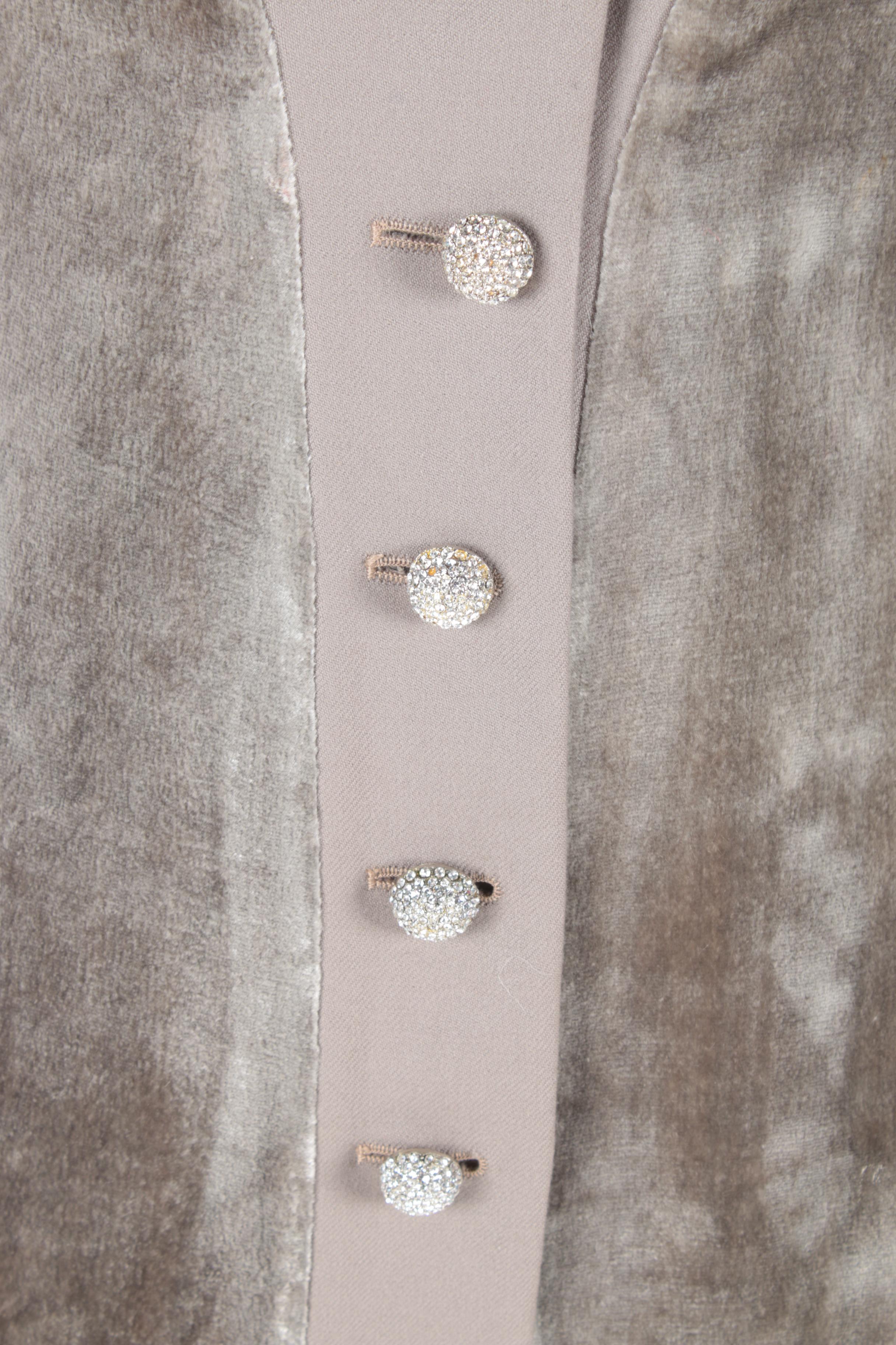 Women's Gianfranco Ferre Pantsuit with Velvet Accents