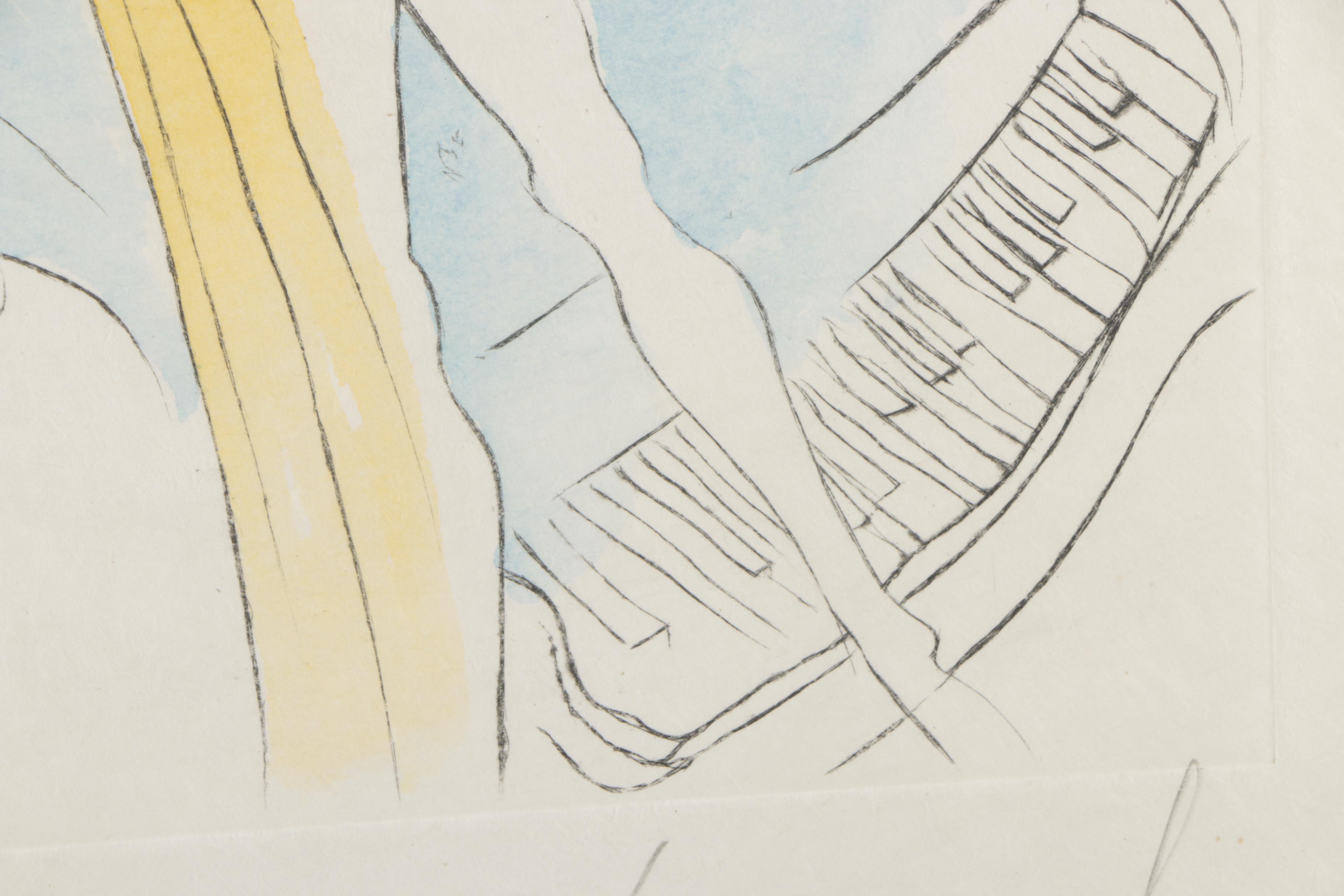 Salvador Dalí Etching "Flower-Women at the Piano"