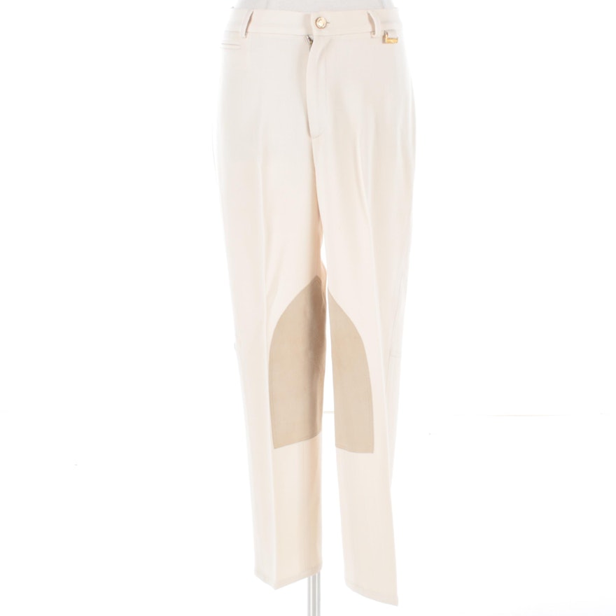 Women's Ralph Lauren Cream Jodhpur Style Pants