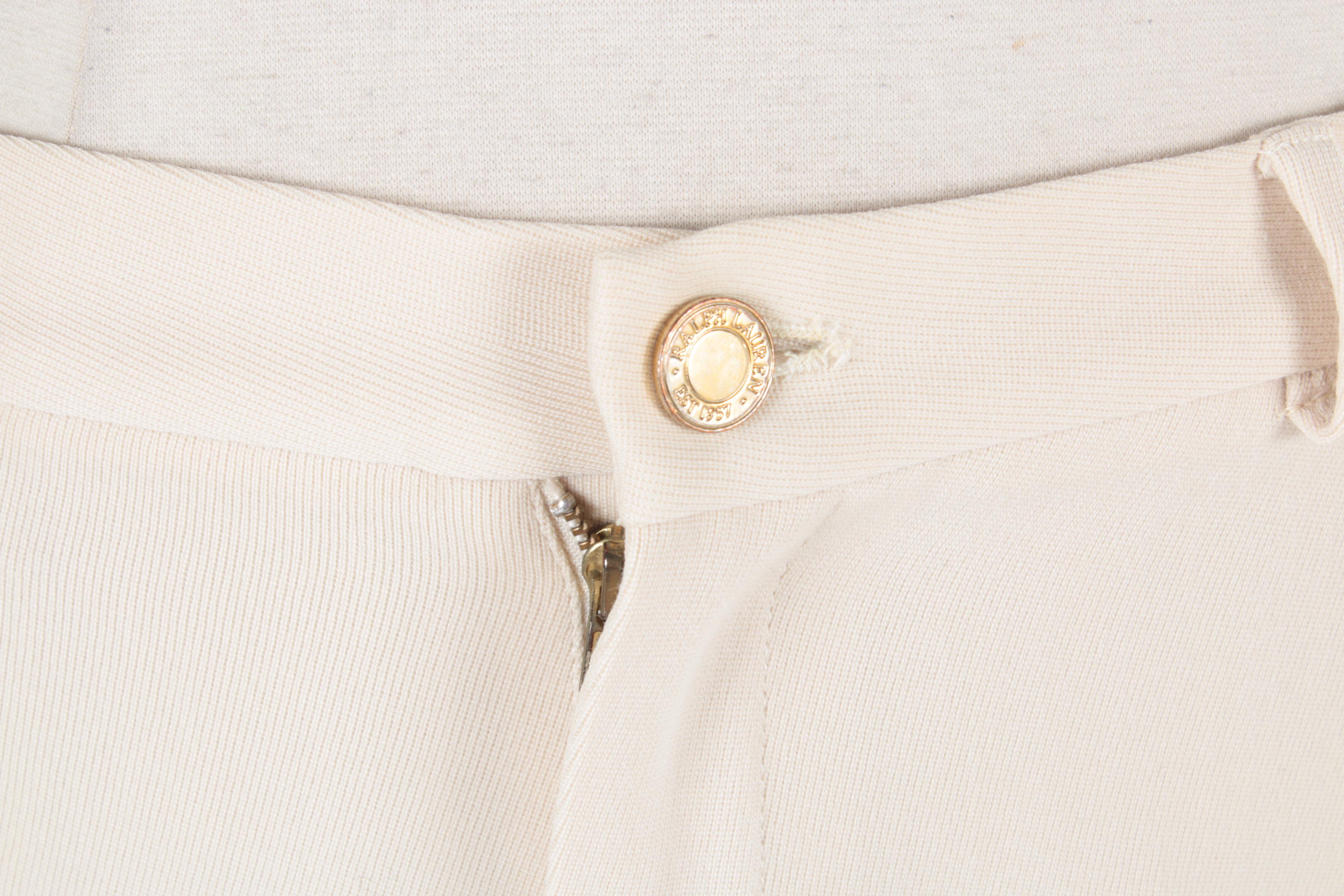 Women's Ralph Lauren Cream Jodhpur Style Pants