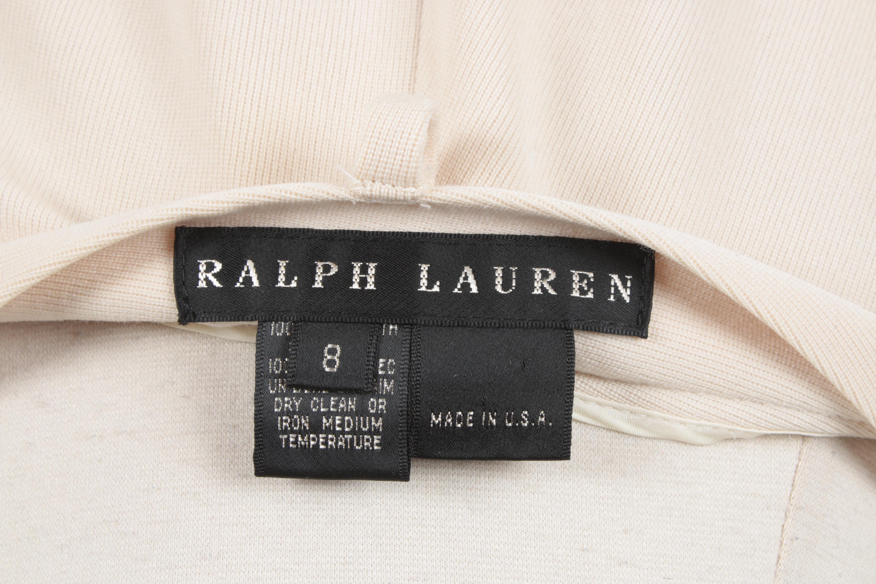 Women's Ralph Lauren Cream Jodhpur Style Pants