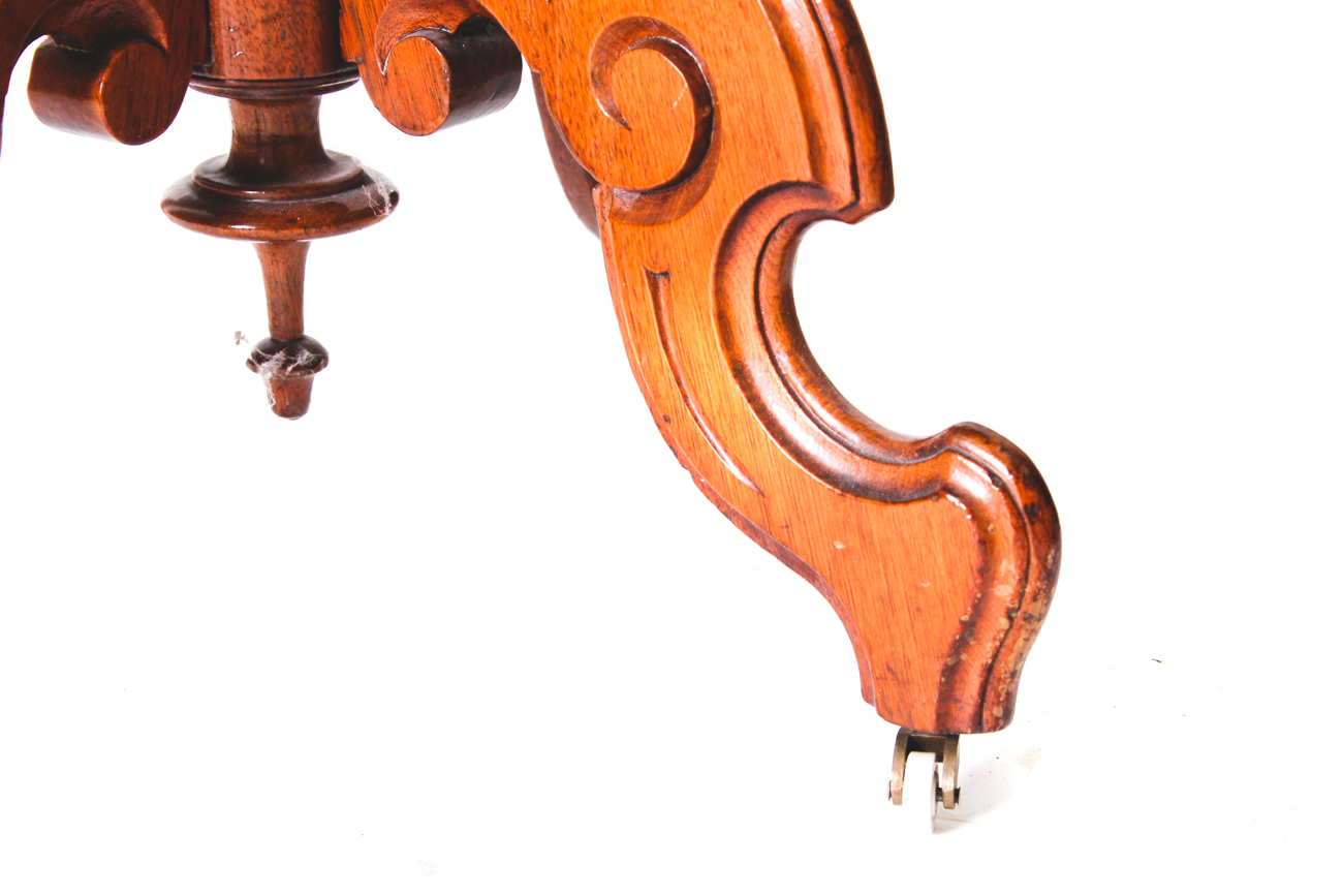 Vintage Victorian Style Hardwood Side Table