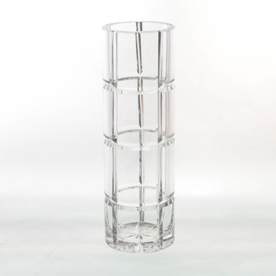 Česká Crystal "Solitaire" Straight Vase