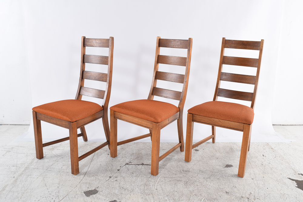 Pecan Wood Dining Chairs