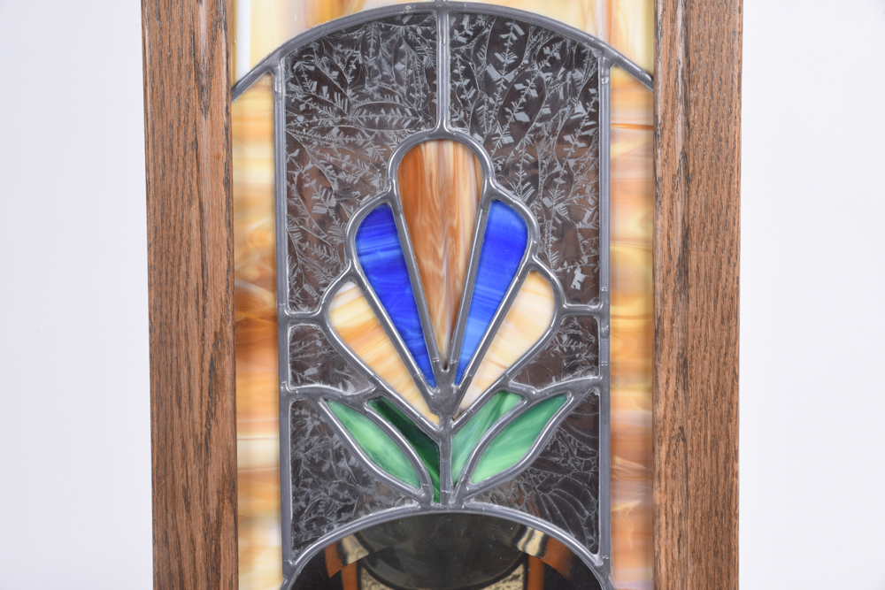 San Francisco Clock Company Stained Glass Wall Clock