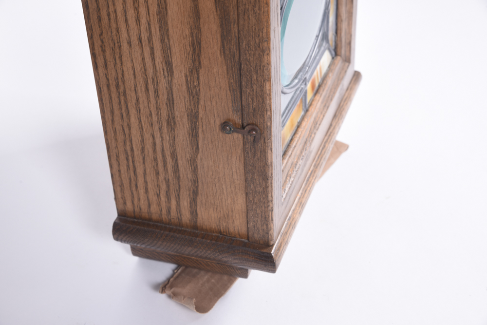 San Francisco Clock Company Stained Glass Wall Clock