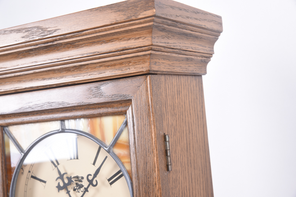 San Francisco Clock Company Stained Glass Wall Clock