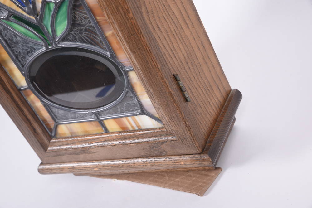 San Francisco Clock Company Stained Glass Wall Clock