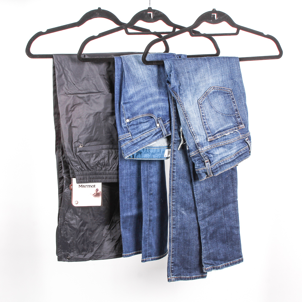 Women's Jeans and Snow Pants Including Marmot and Joe's