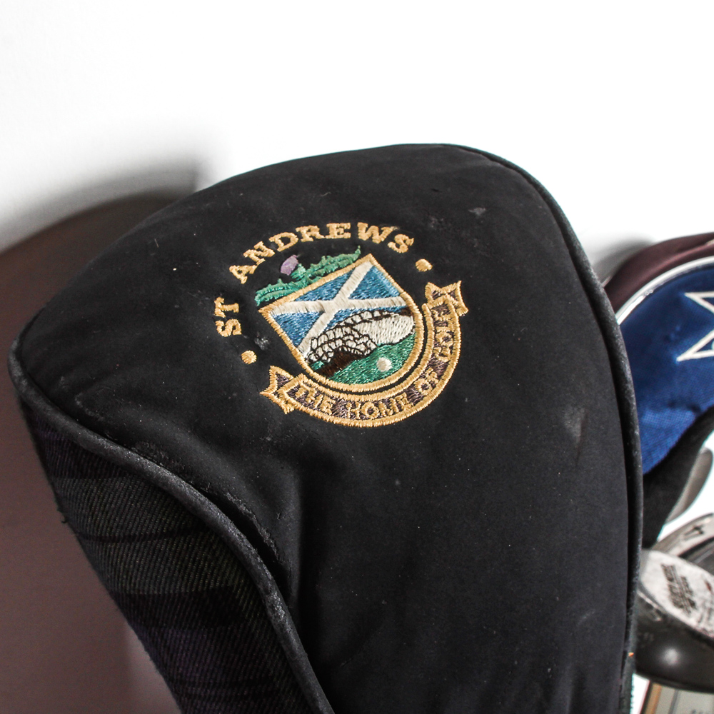 Ogio Golf Bag & Set of PinSeeker & Taylor Made Clubs