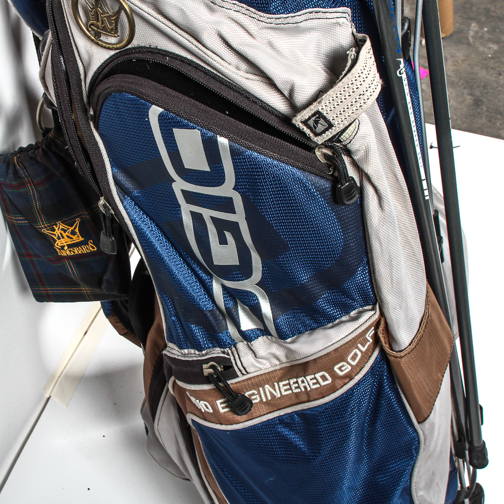 Ogio Golf Bag & Set of PinSeeker & Taylor Made Clubs