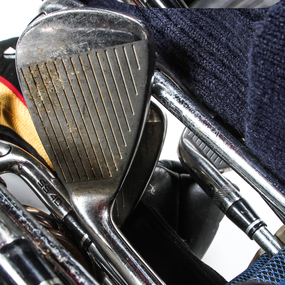 Ogio Golf Bag & Set of PinSeeker & Taylor Made Clubs